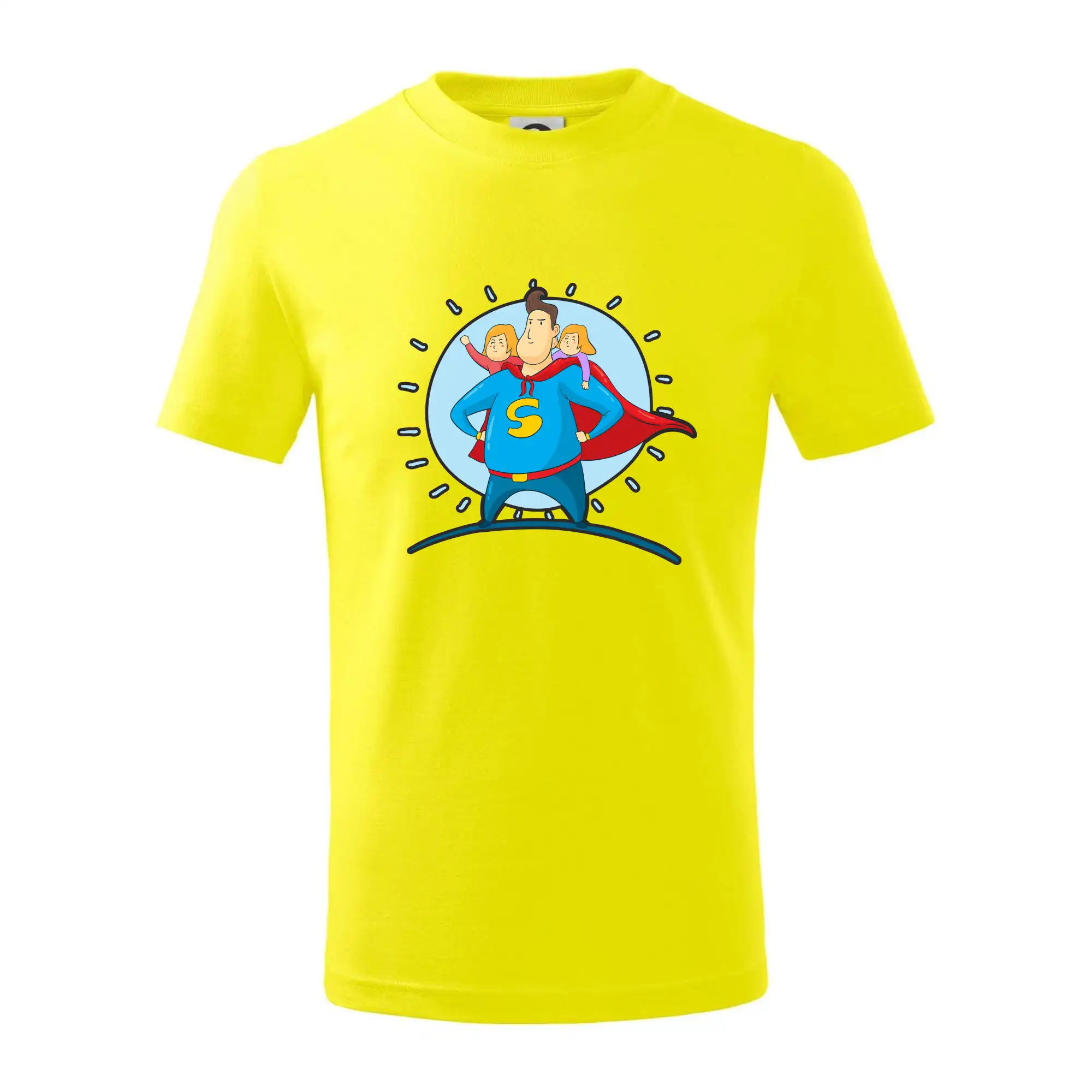 Najlepší darček pre otecka ku dňu otcov - Ocko superman - dievča a dievča - Tričko detské bavlnené