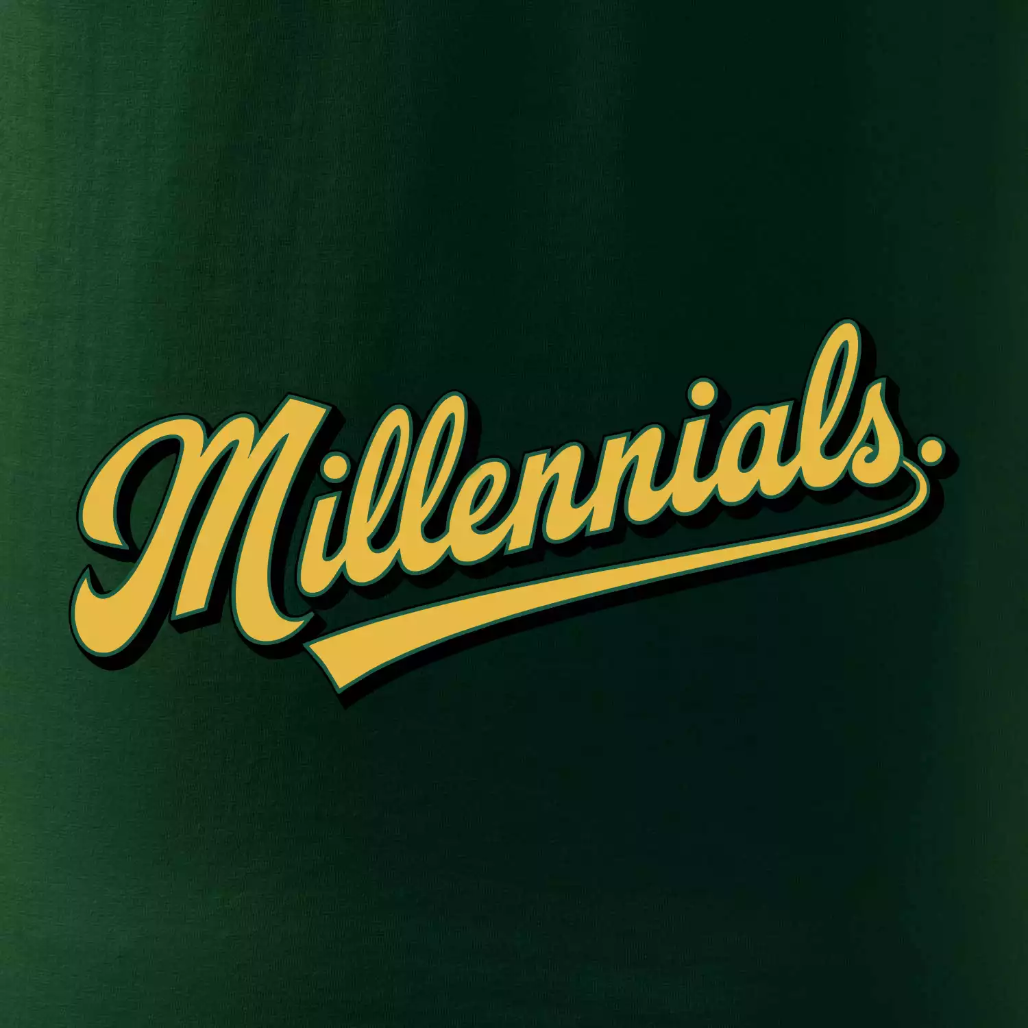 Generace Y - Millennials žlutý nápis