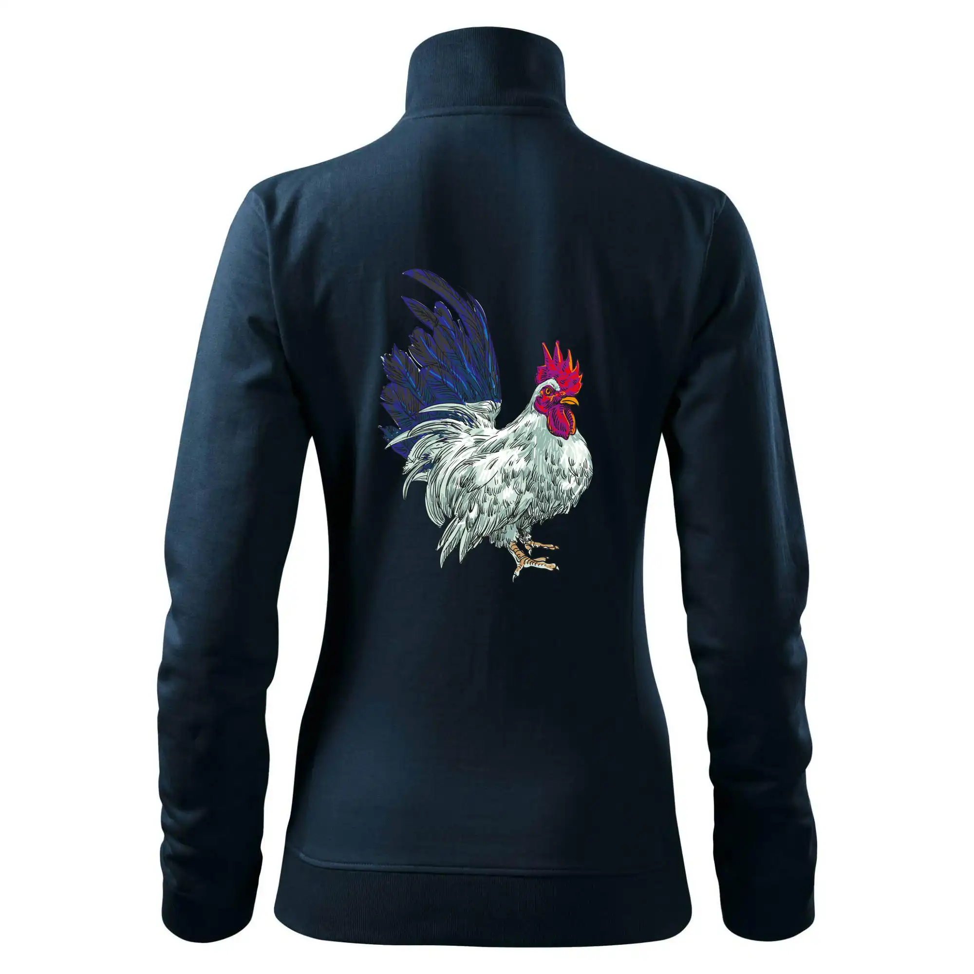 Kohout kreslený bílý