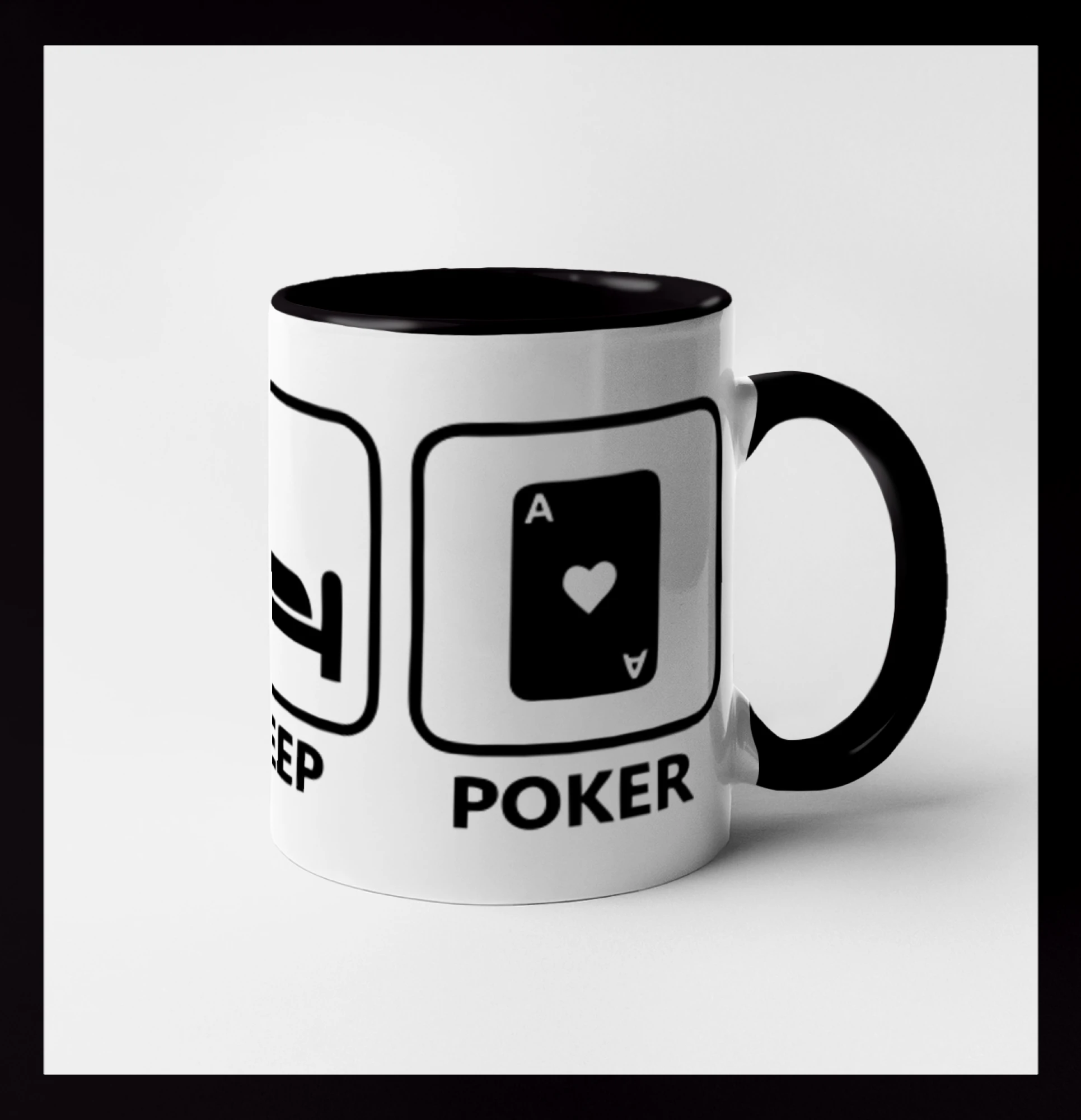 Poker tričká - Eat sleep poker - Hrnček 