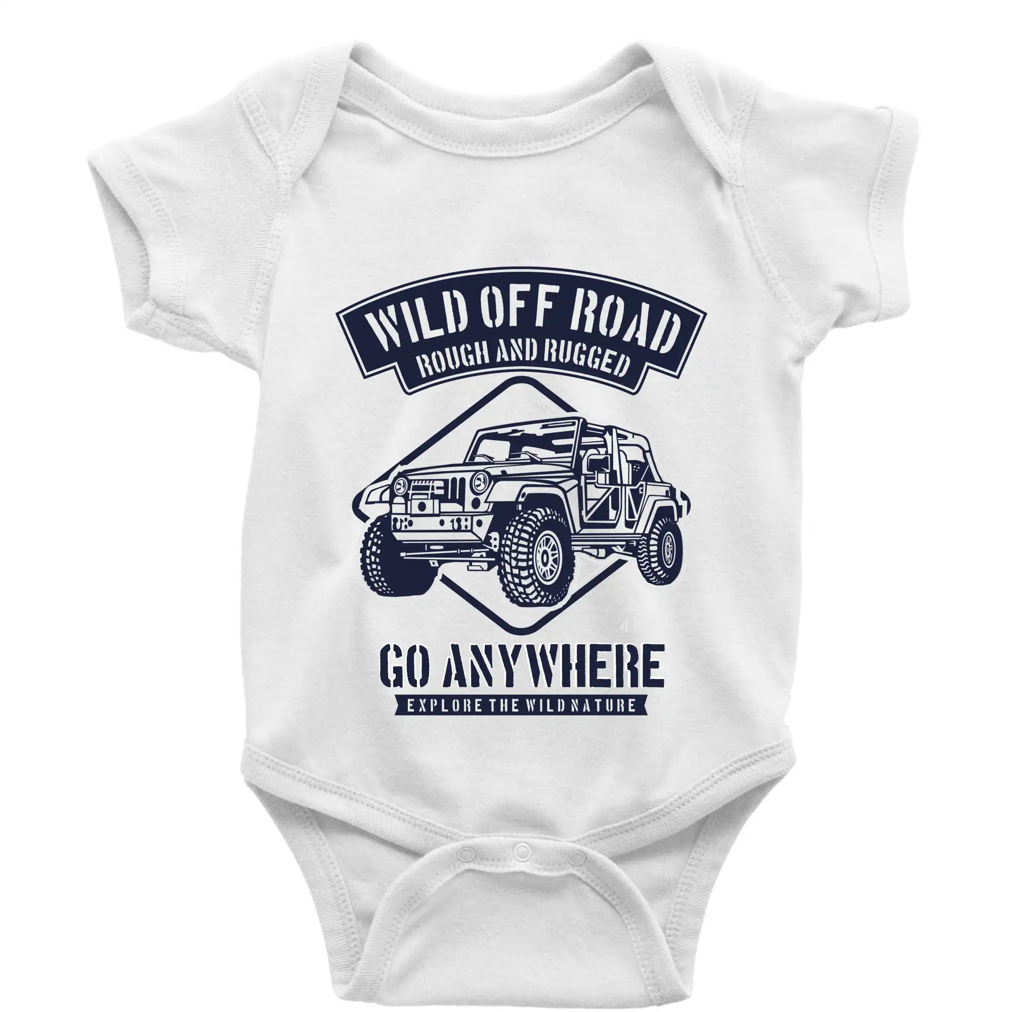 Auto tričká - Wild Off Road - Body dojčenské s krátkym rukávom