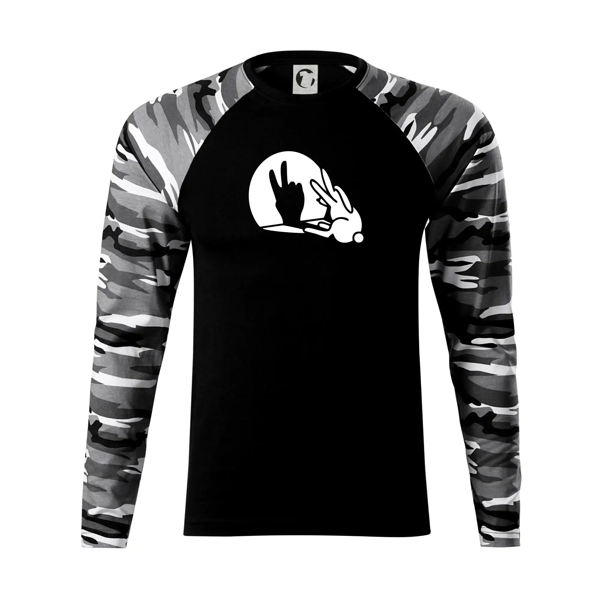 Veľkonočné tričká - Zajac tieň mier - Camouflage LS