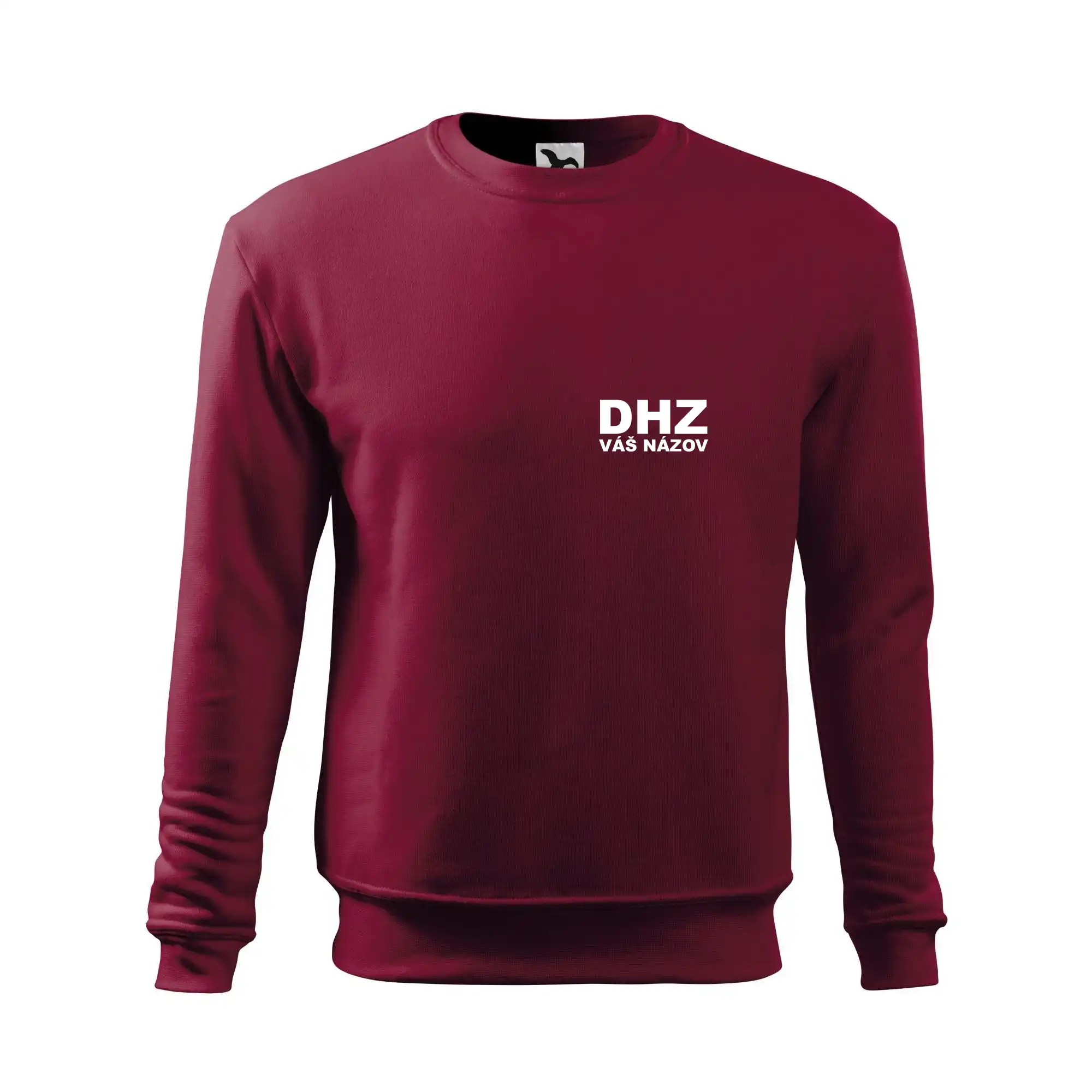 Originálne tričká pre hasičov - DHZ nápis (názov zboru - vlastný nápis) - Mikina Essential pánska