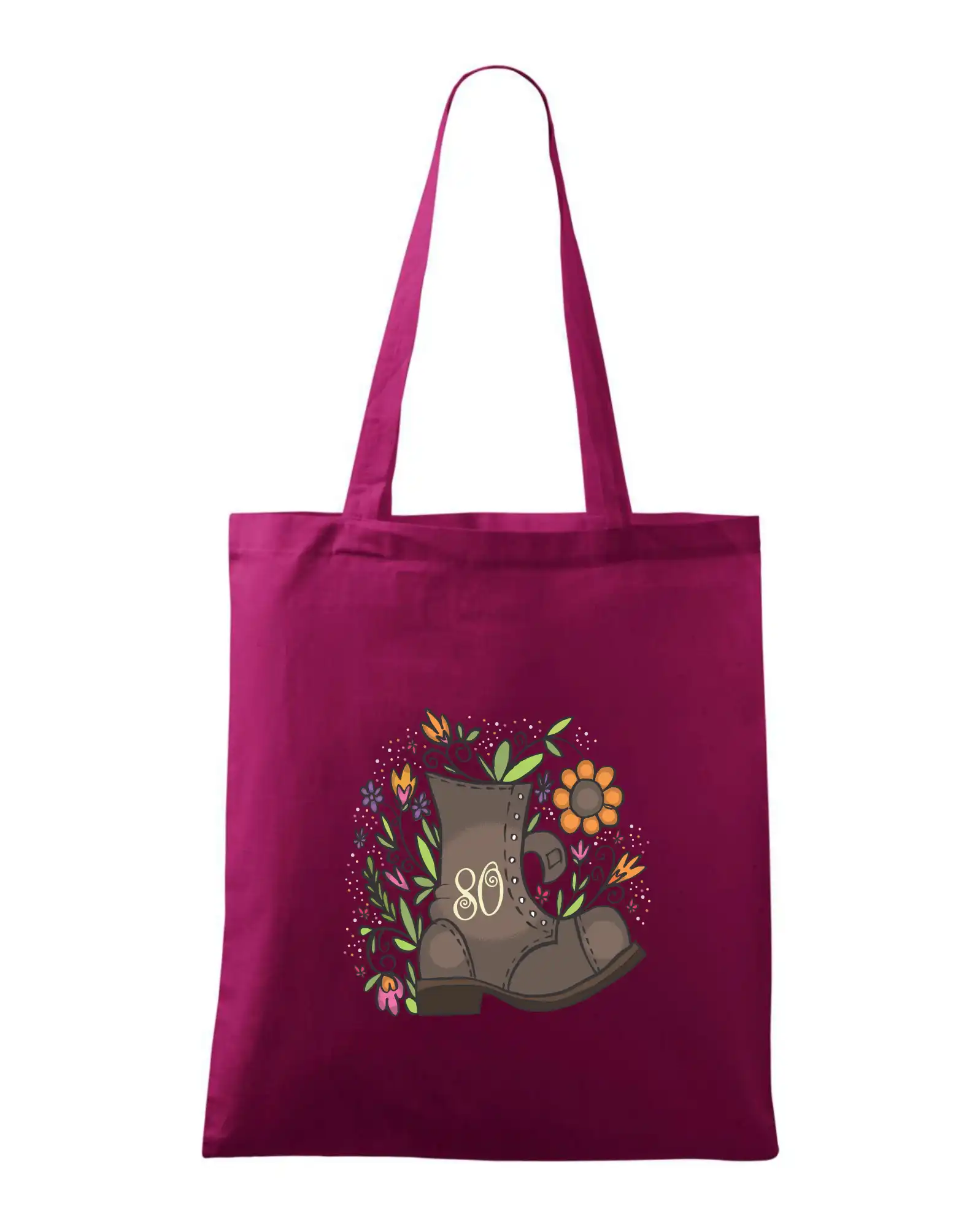 Tričko k osemdesiatinám - Stará topánka 80 - Taška bavlnená