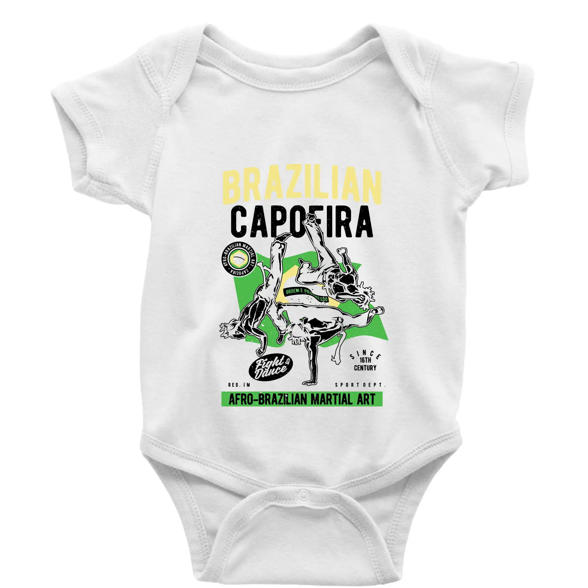 Tričká Capoeira - Brazilian Capoeira - Body dojčenské s krátkym rukávom