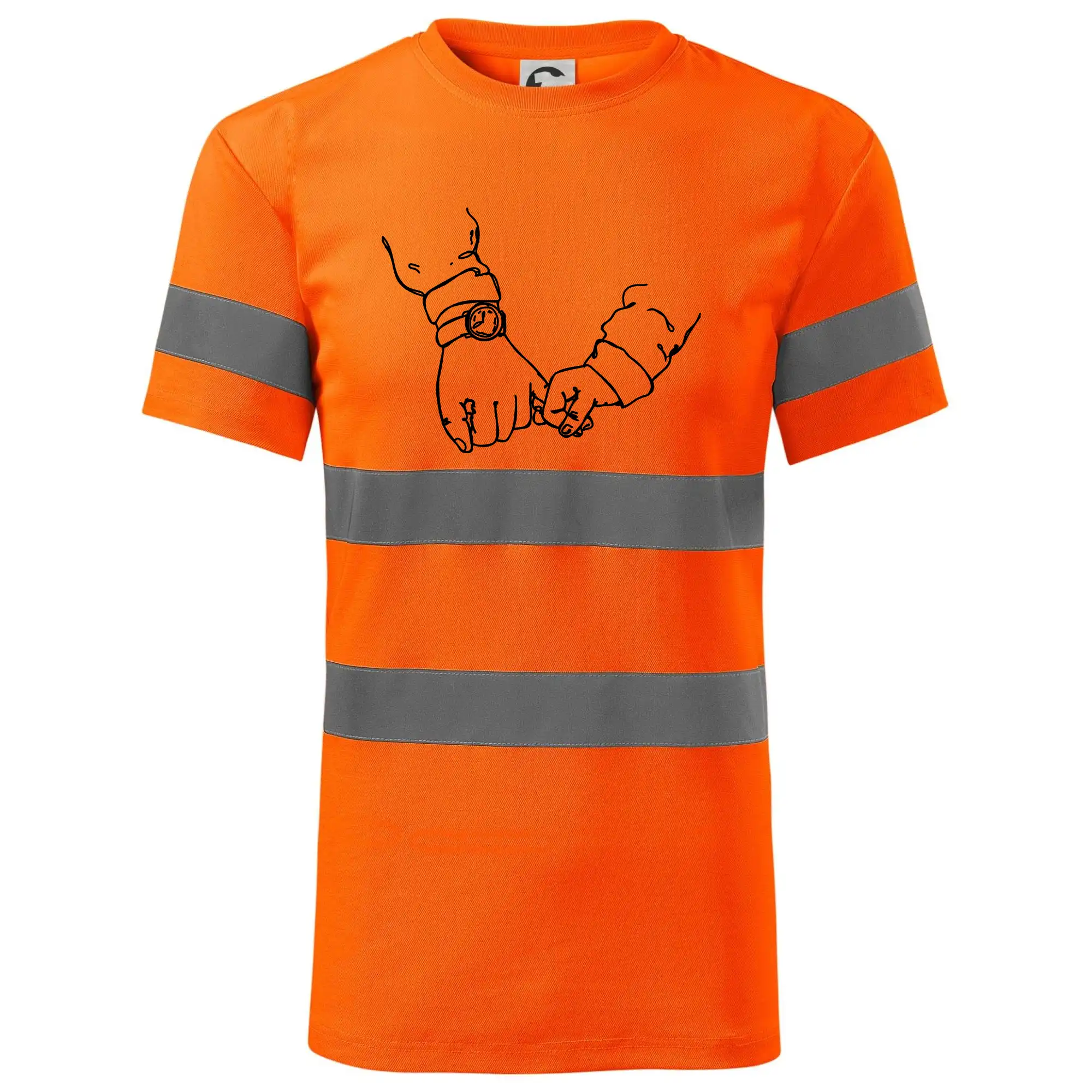 Táta a syn ruce obrys