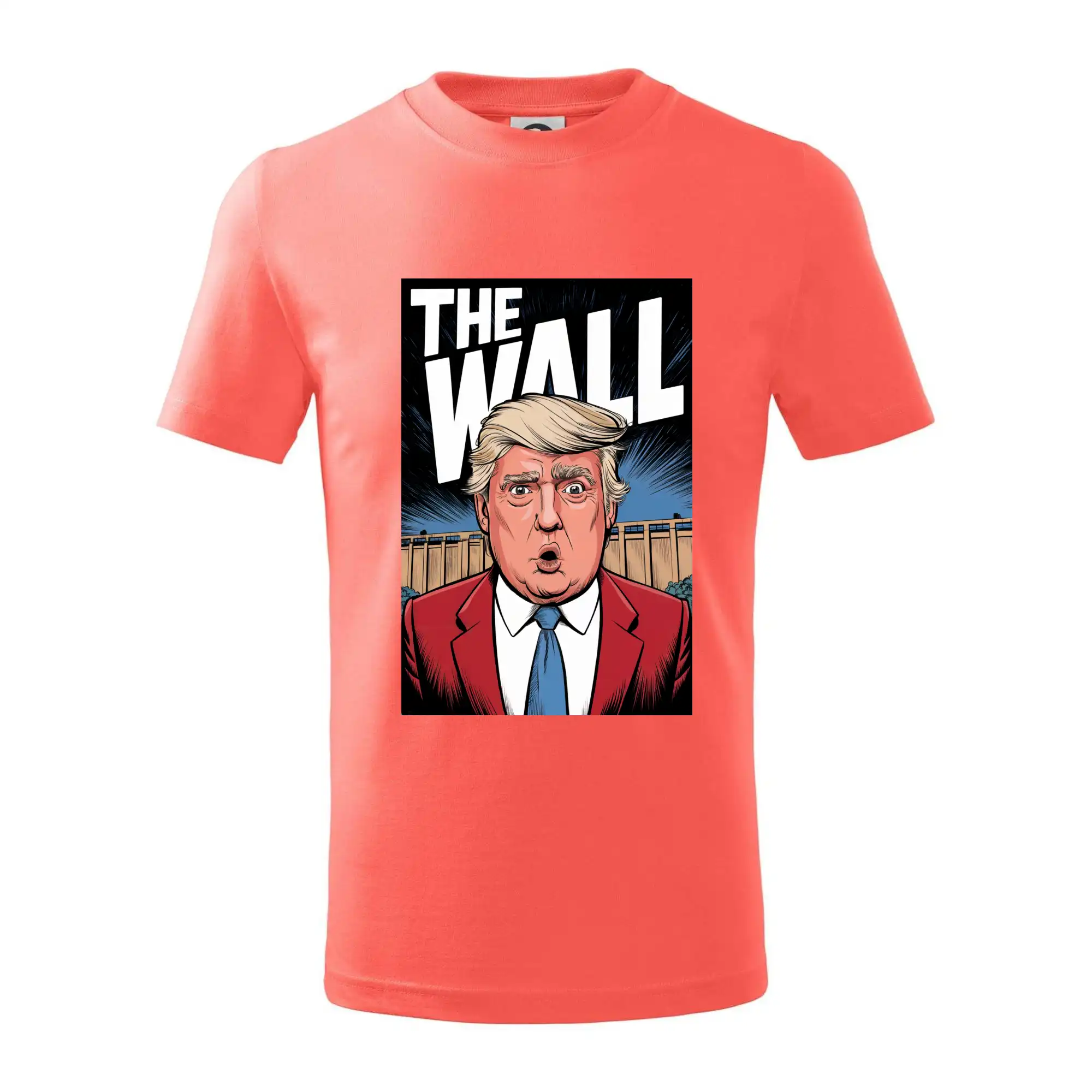 Politické tričká - The wall Trump - Tričko detské bavlnené
