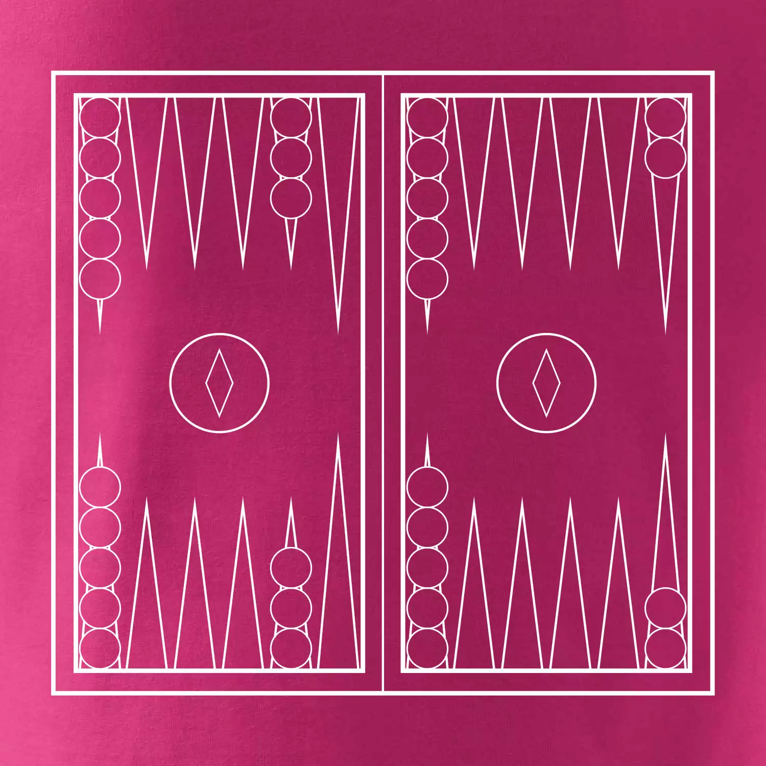 Backgammon černobílý