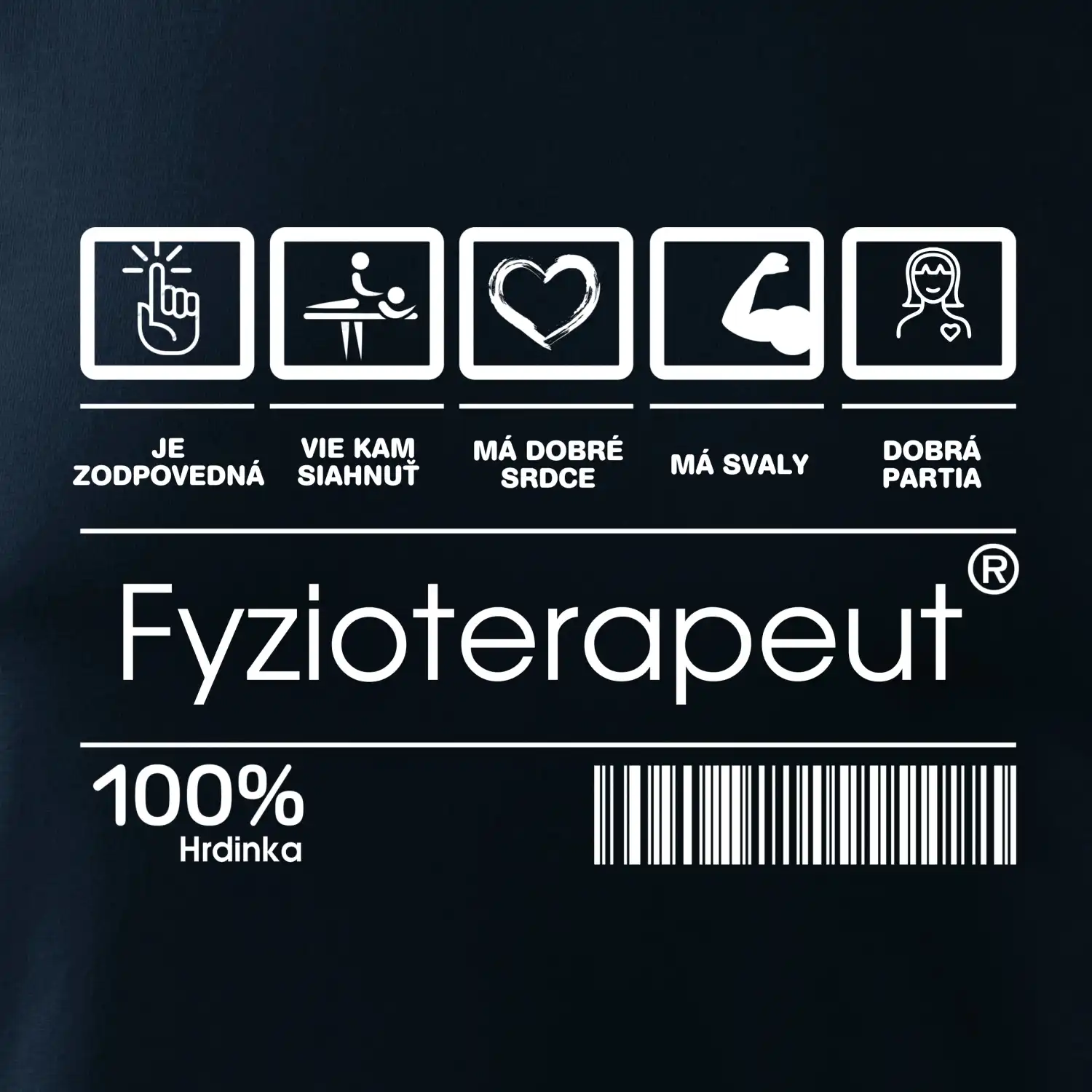 Čiarový kód fyzioterapeutka