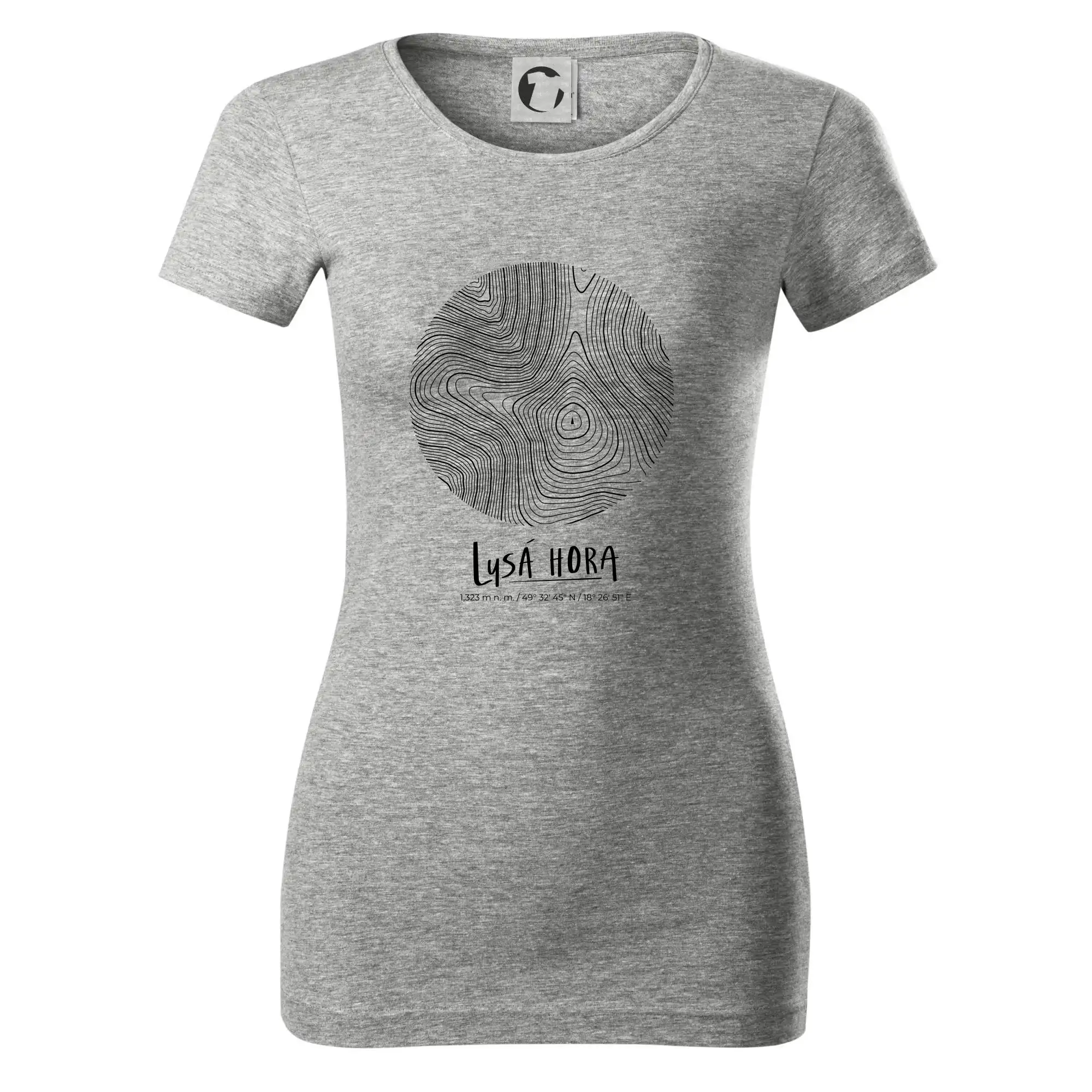 Lysá hora - vrstevnice v kruhu