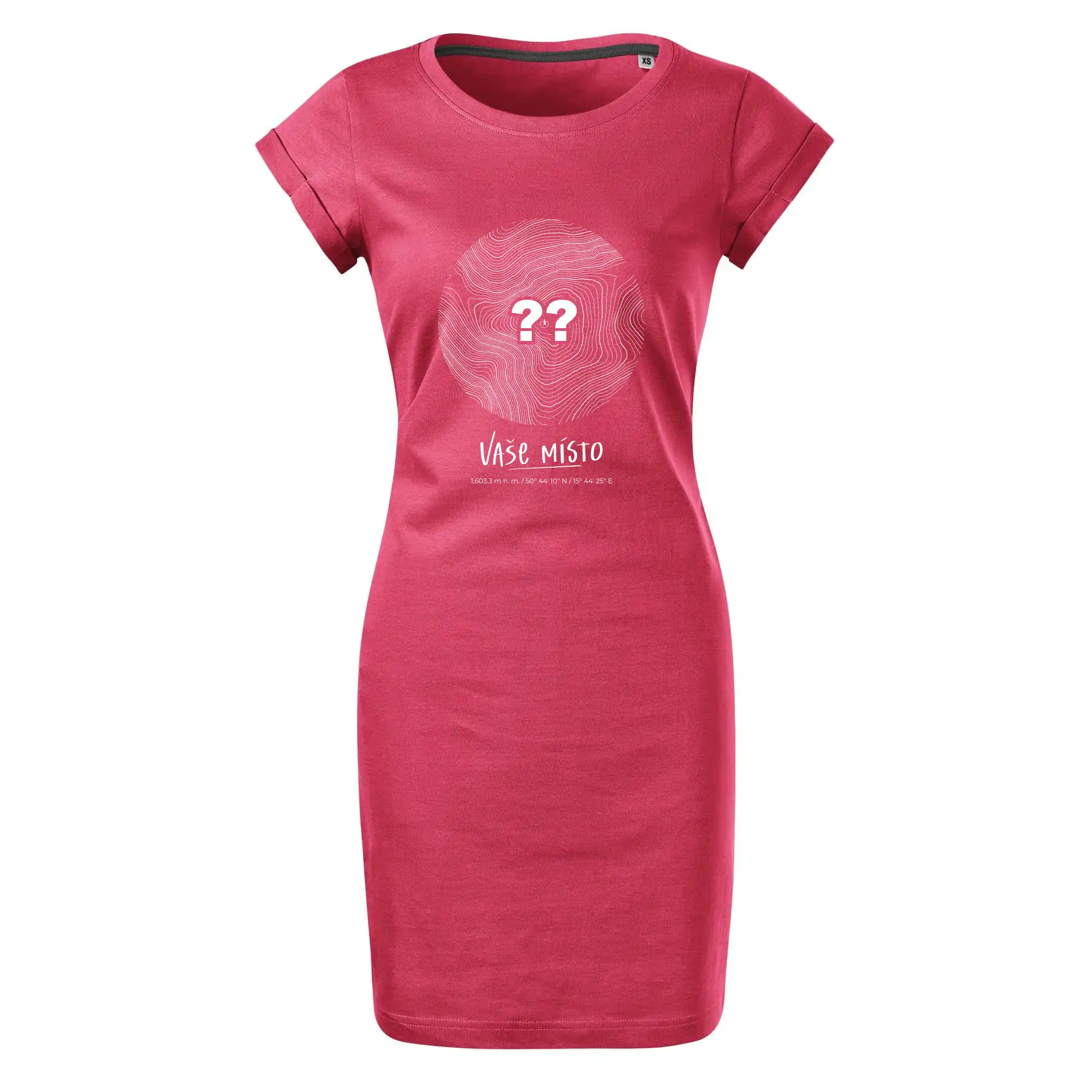 Vaše místo - vrstevnice v kruhu