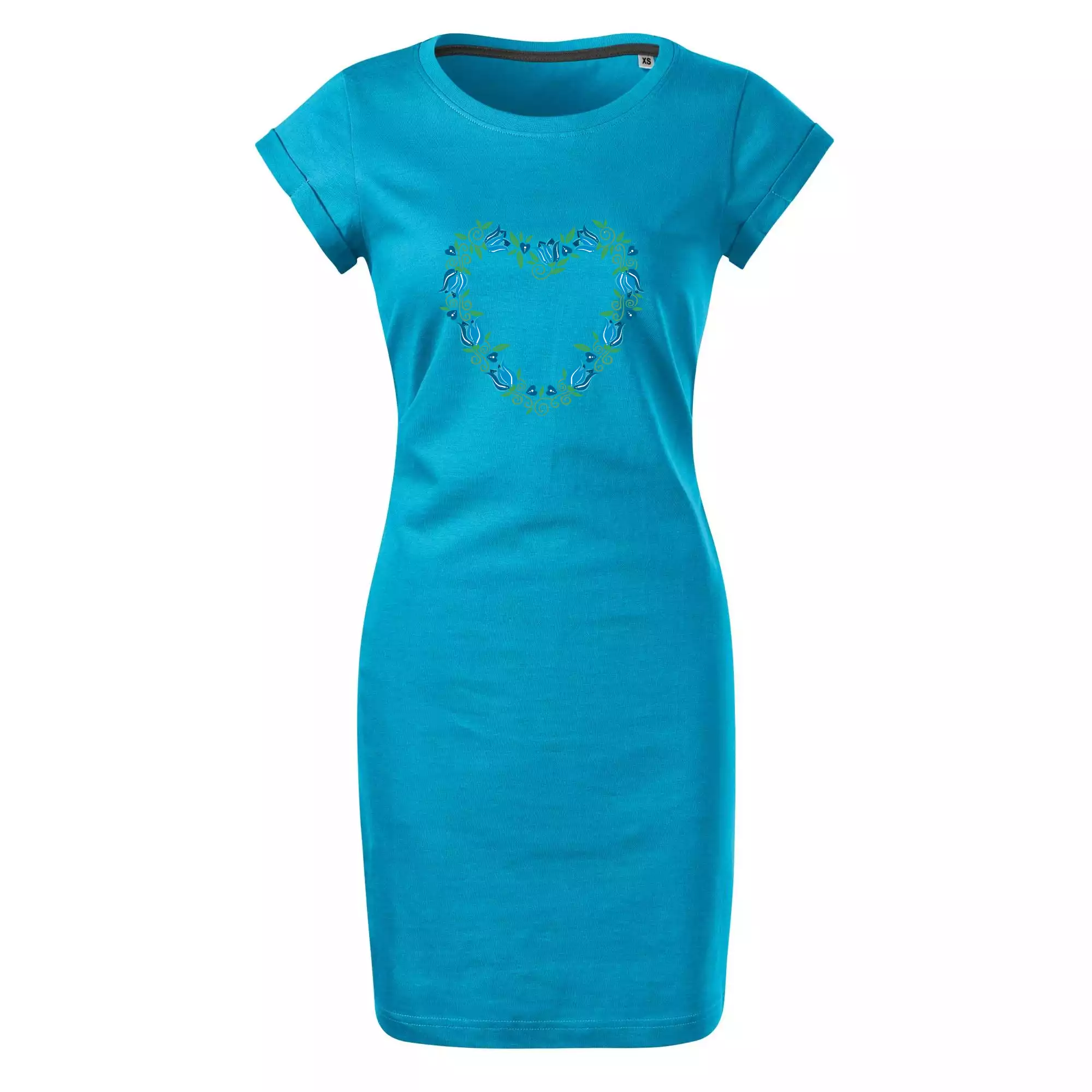 Modré tulipánové srdiečko (Pecka design)