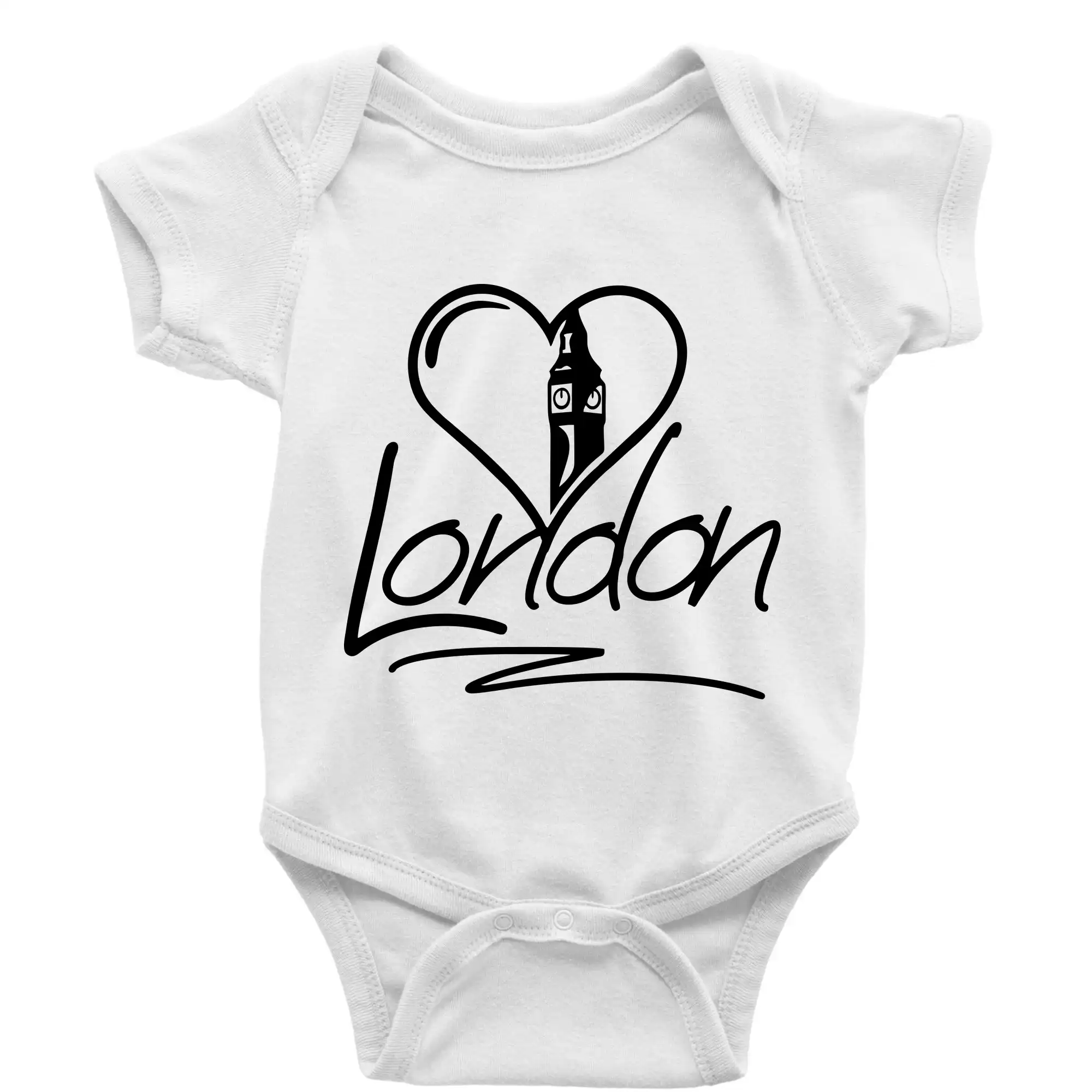 Tričká Anglicko - London Love - Body dojčenské s krátkym rukávom