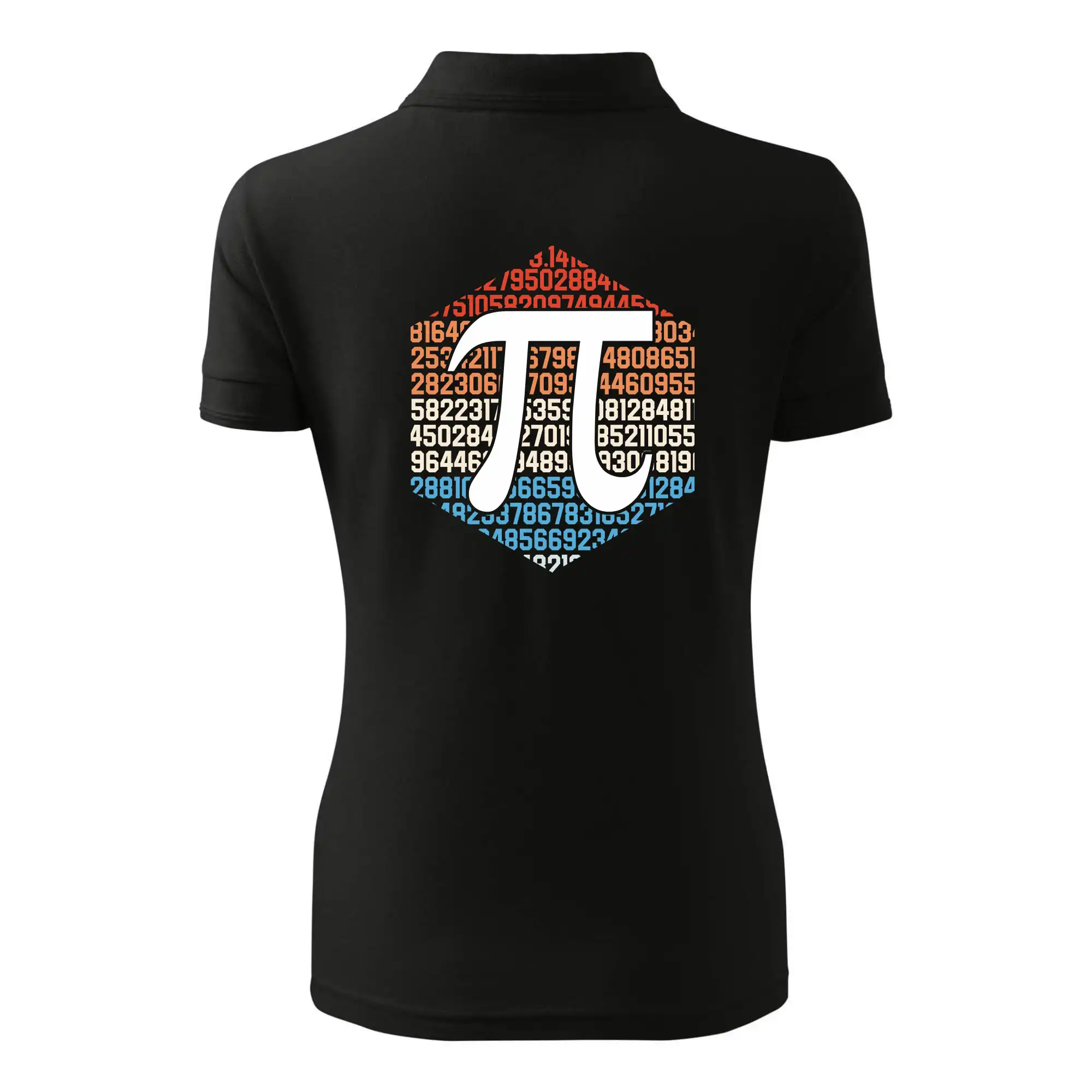 Pí s barevným pozadím