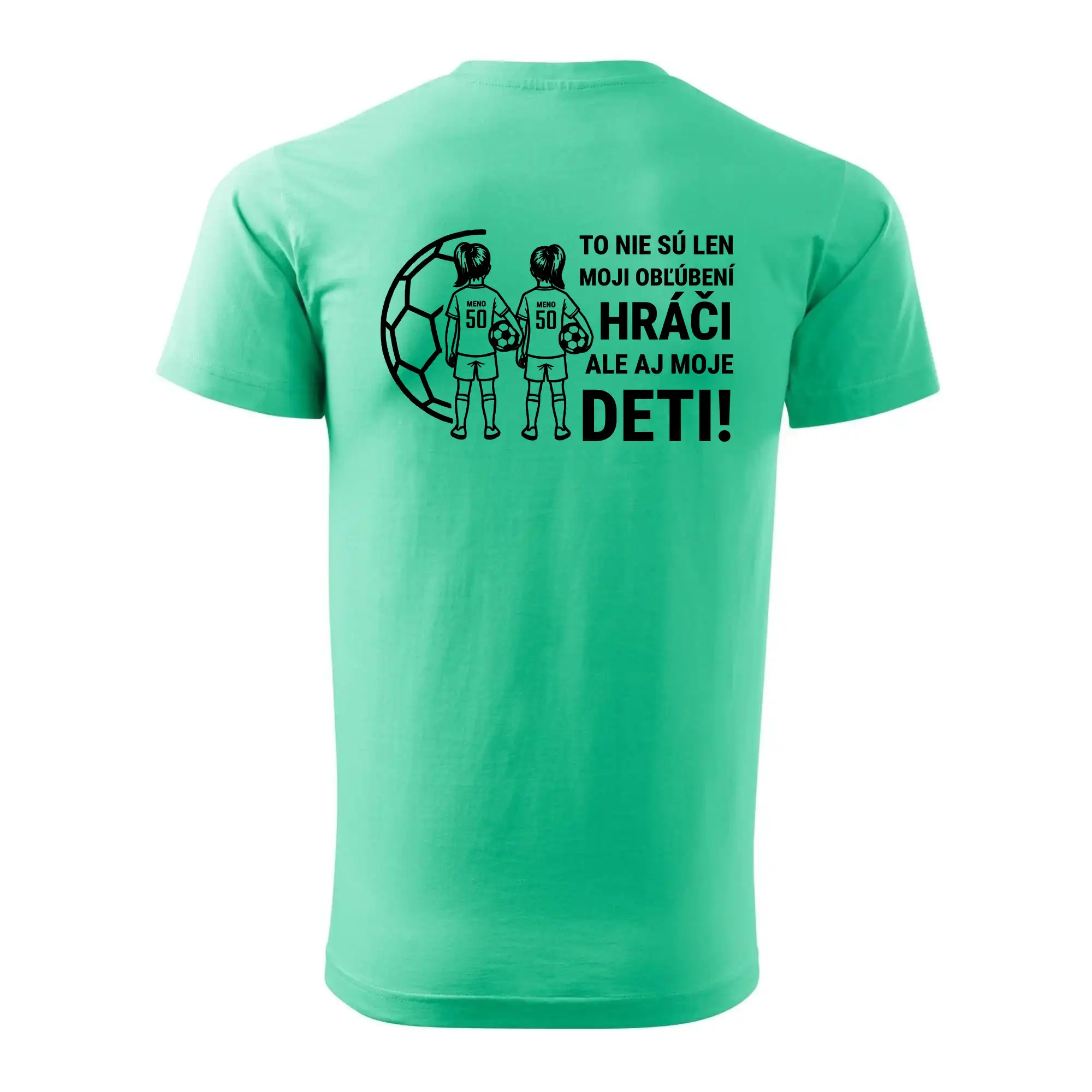 Futbalový otec - Dve dcéry (vaše meno a číslo)