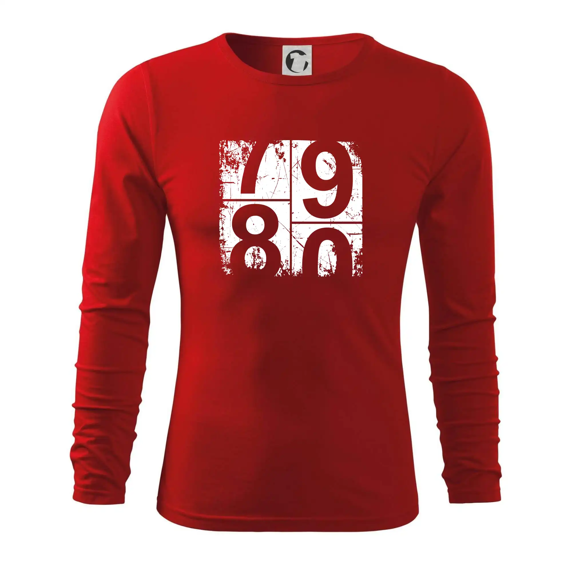 Tričko k osemdesiatinám - Tachometer 80 - Tričko s dlhým rukávom FIT-T long sleeve