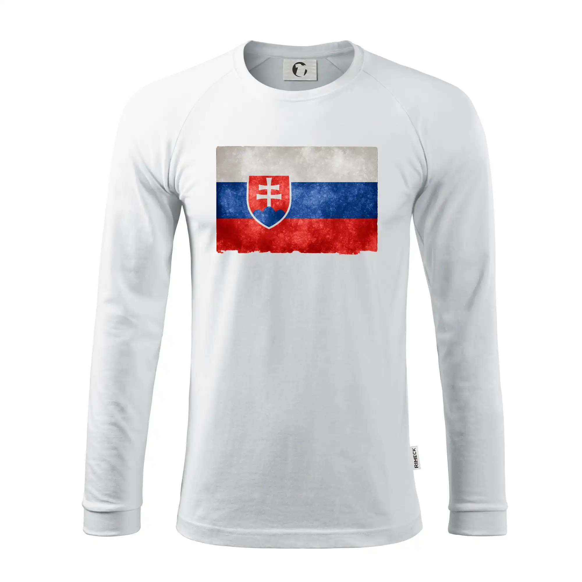 Politické tričká - Slovenská vlajka stará - Pánske tričko s dlhým rukávom LS130