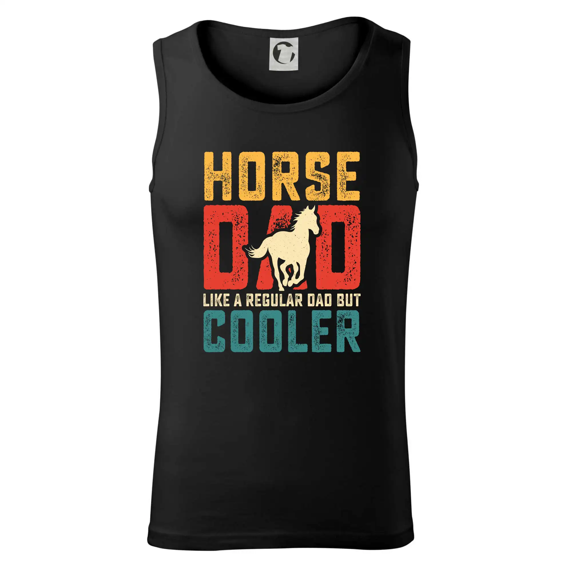 Tričká s koňmi - Horse dad like a regular dad but cooler - Tielko pánske Core