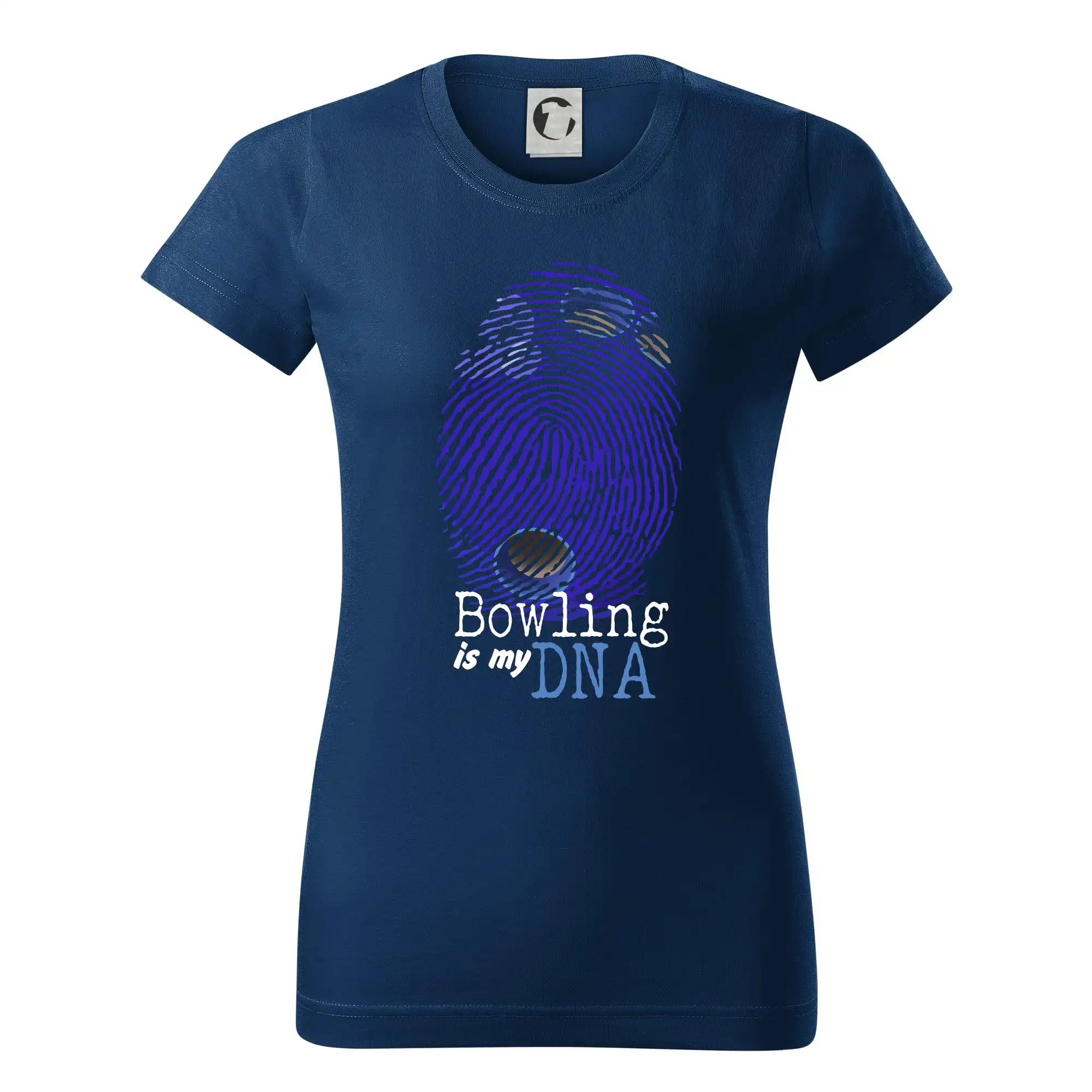 Tričká Bowling - Bowling is my DNA - Dámske tričko basic - ľahko voľnejšie a dlhšie