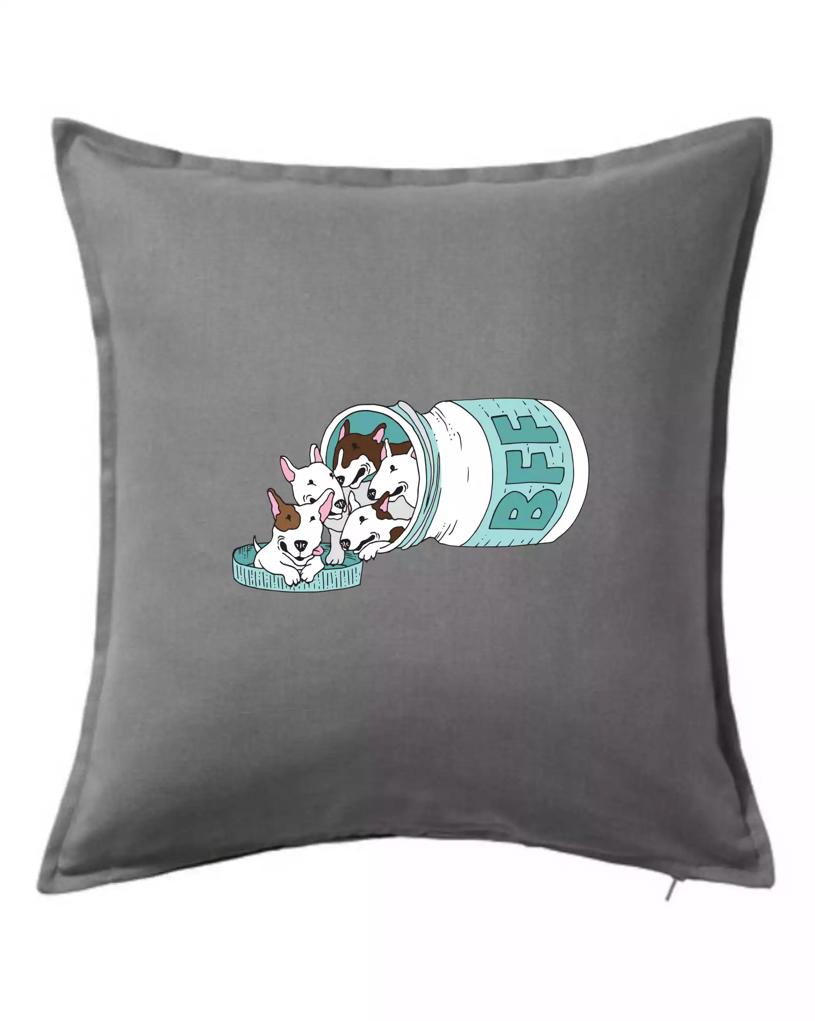 Bullterrier Friends Forever zelené (Pecka design)