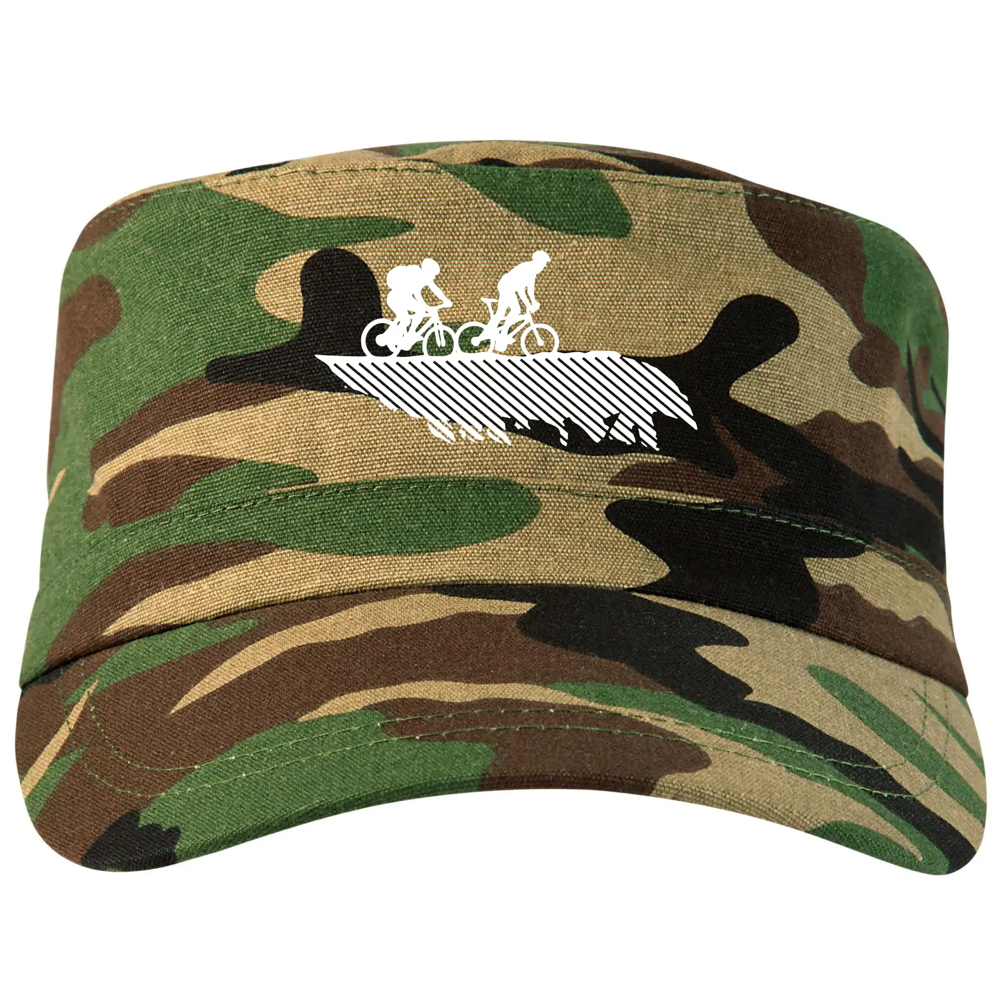 Tričko ako darček pre cyklistu - Cyclo duo - Šiltovka CAMO