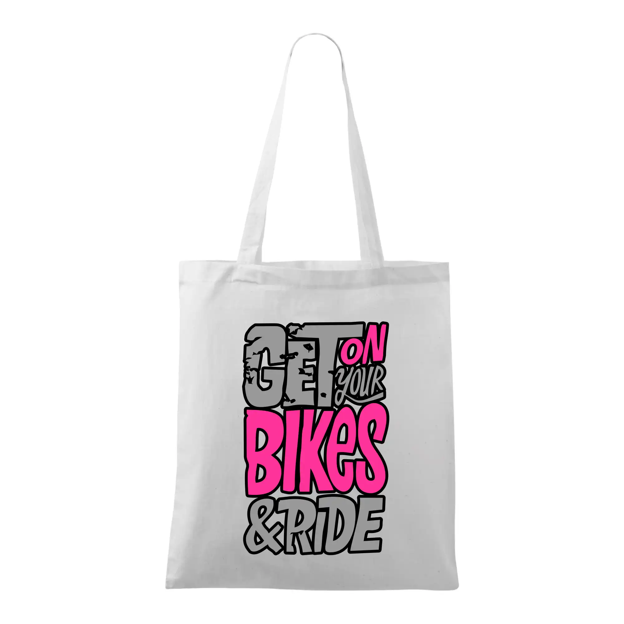 Tričko ako darček pre cyklistu - Get on your bikes - Taška bavlnená