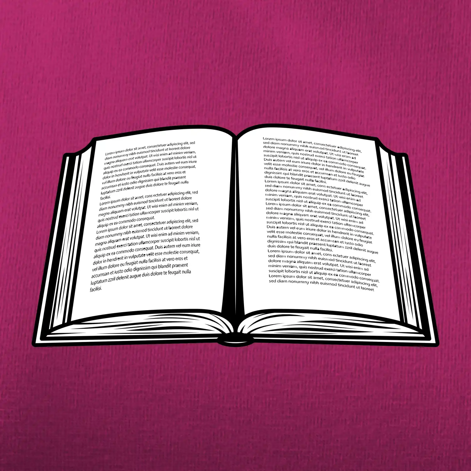 Kniha černobílá otevřená s textem