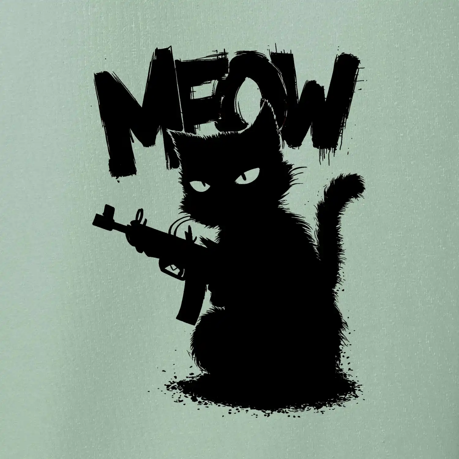 Meow kočka se zbraní