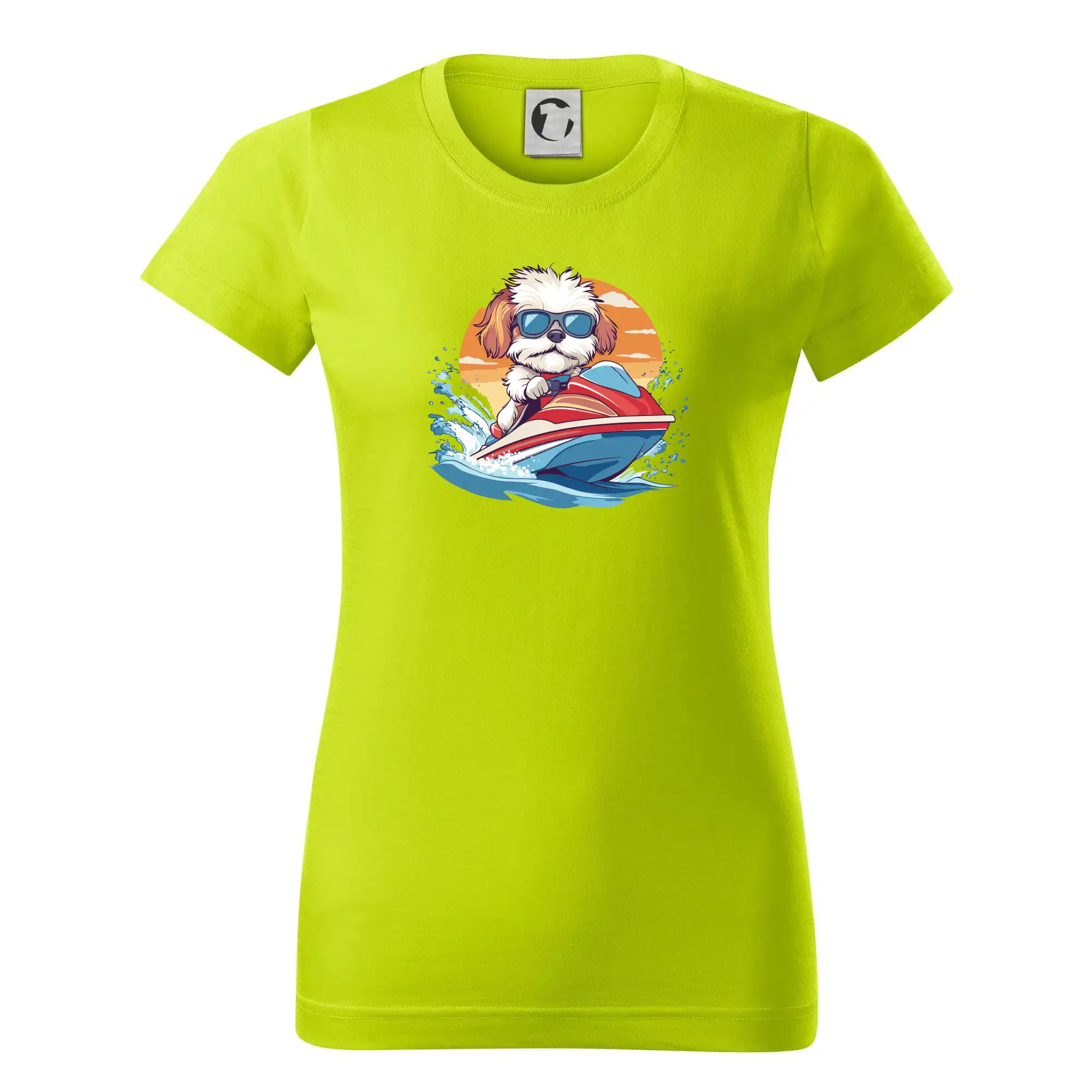 Bišonek na vodním skútru