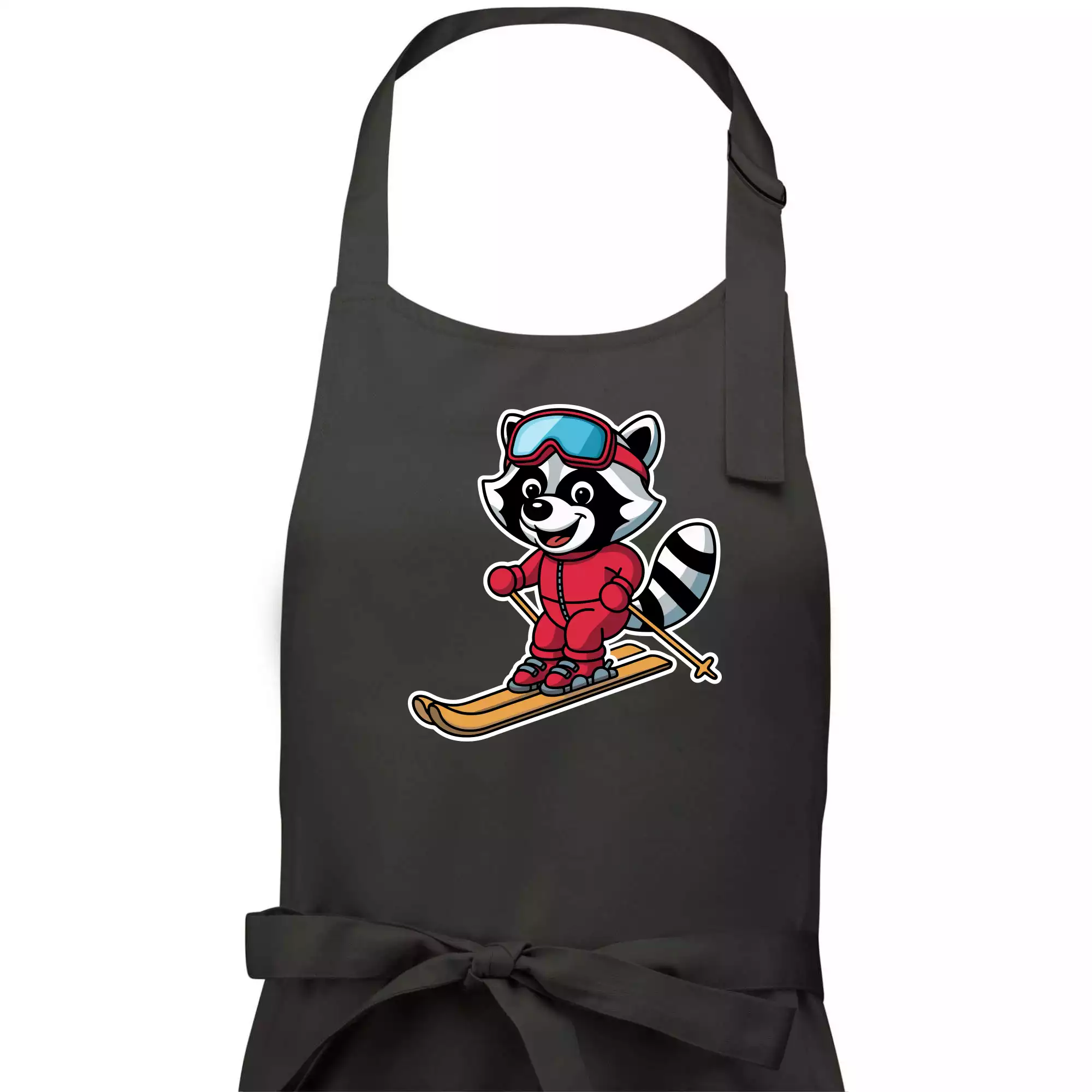 Mýval na lyžích - kreslený