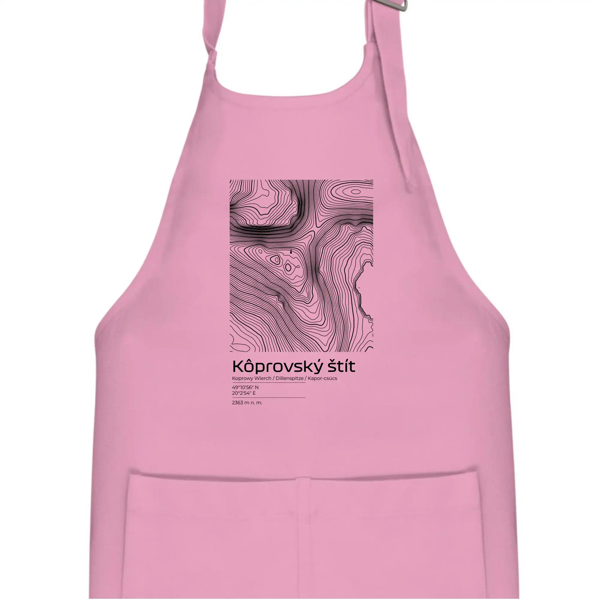 Kôprovský štít - vrstevnice v obdélníku