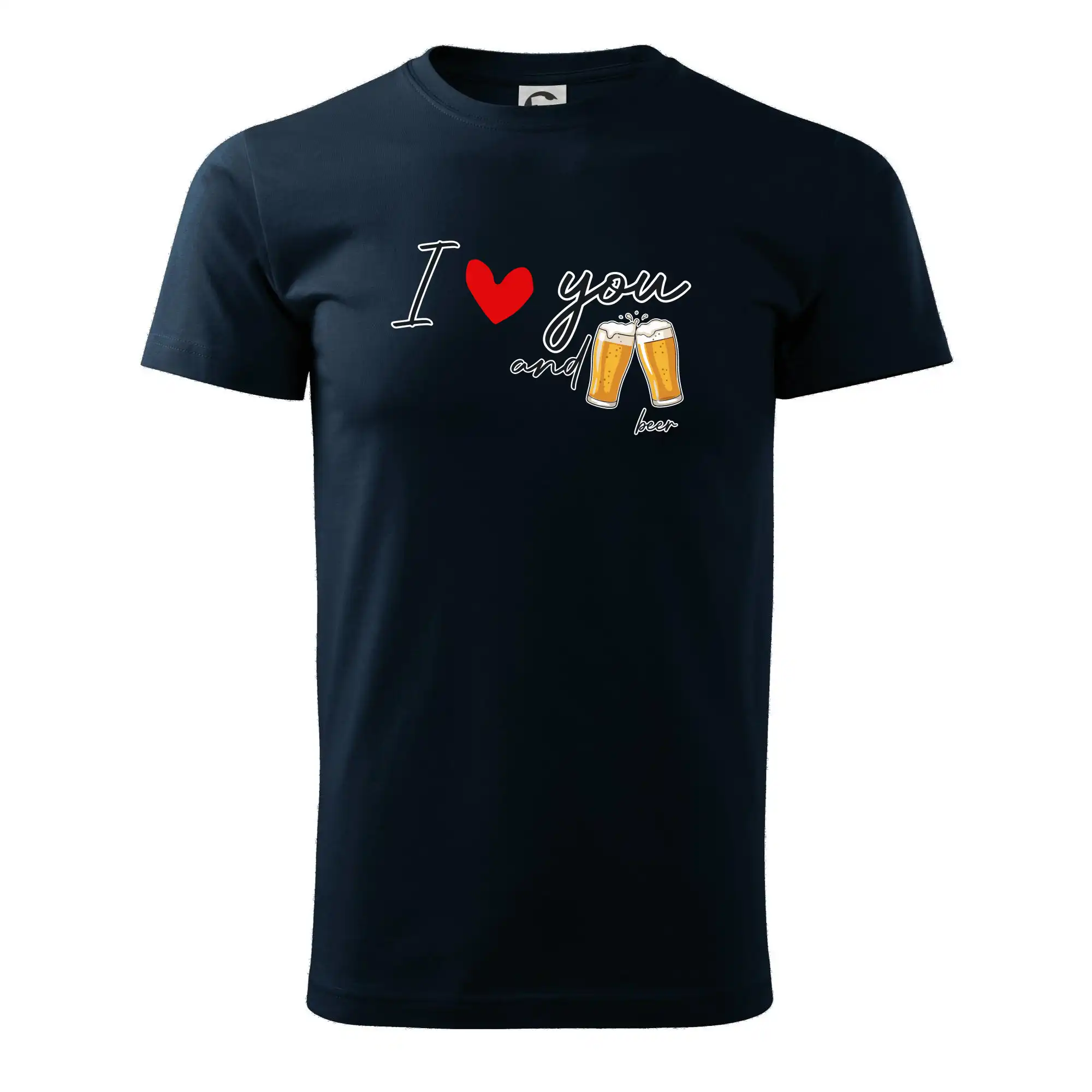 Vtipná tričká pre pivárov - I love beer and beer - Klasické pánske tričko vyššej gramáže
