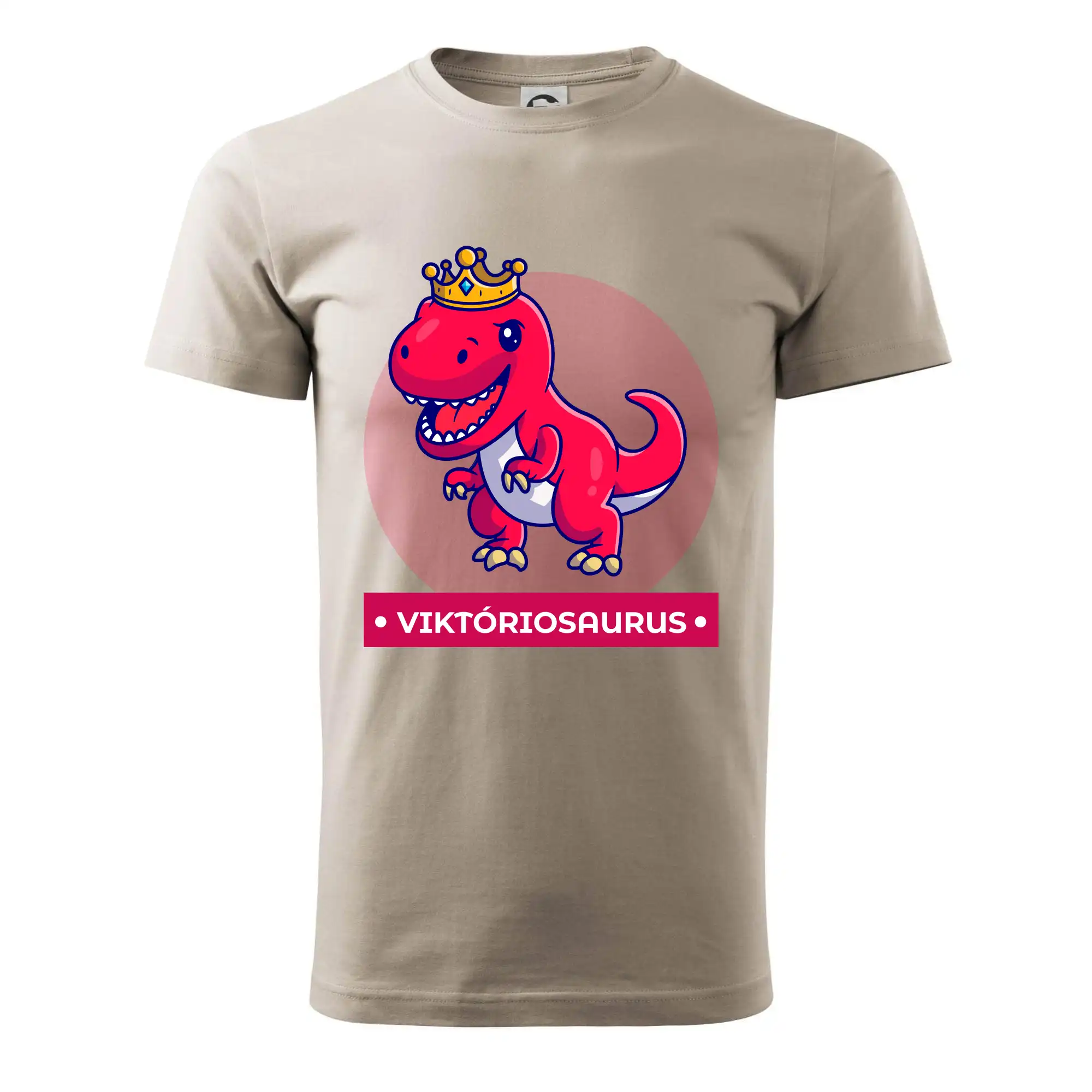 Detské tričká, mikiny a body s originálnymi potlačami | Veselé motívy pre chlapcov aj dievčatá - Dinosaurie mená - červený dinosaurus - Pánske tričko nižšej gramáže