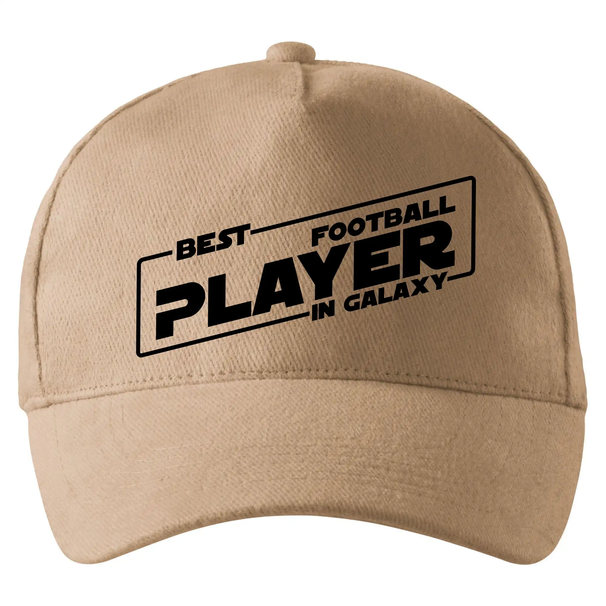 Tričká pre futbalistov - Best football player in galaxy - Šiltovka so zahnutým šiltom a mosaznou sponou