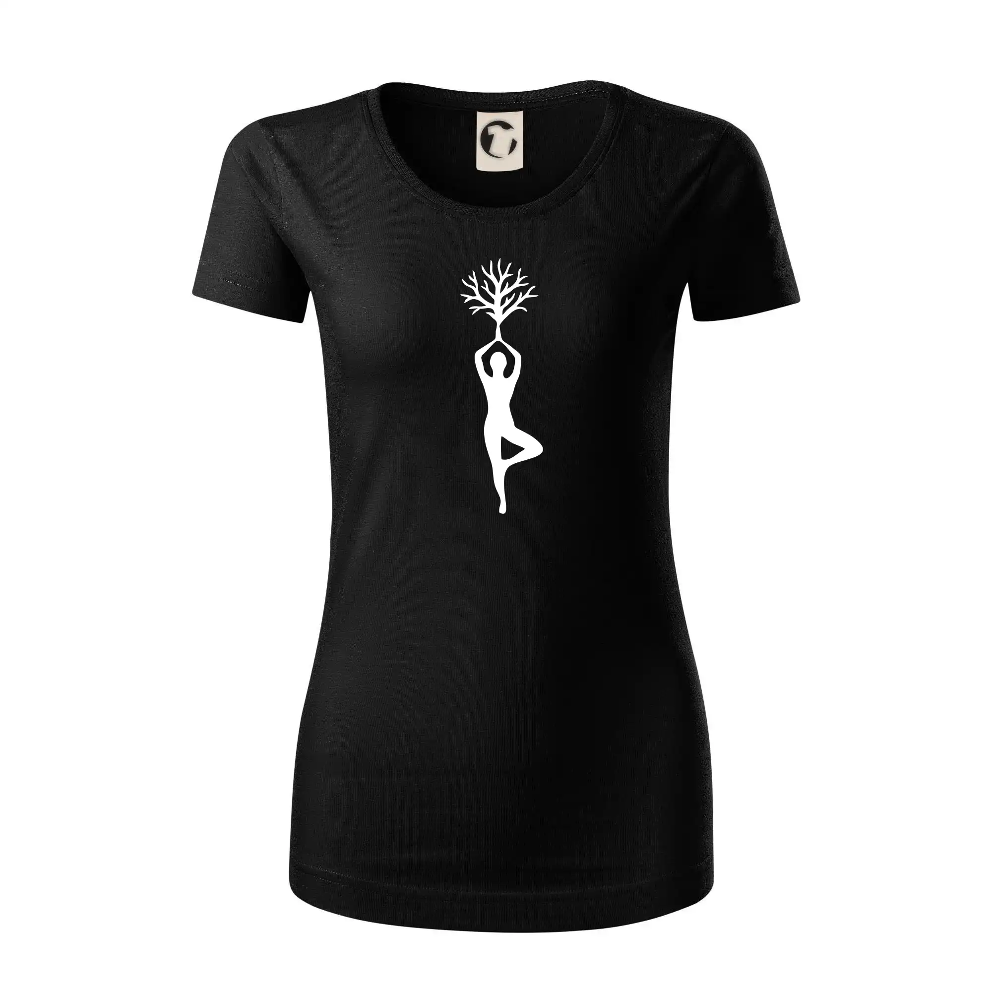 Tričká na jógu - Yoga strom - Dámske tričko z organickej bavlny Origin (GOTS)