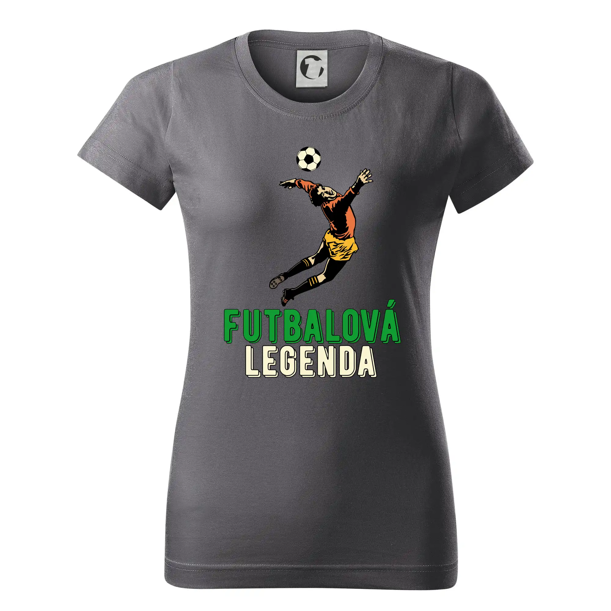 Tričká pre futbalistov - Futbalová legenda brankár - Dámske tričko basic - ľahko voľnejšie a dlhšie
