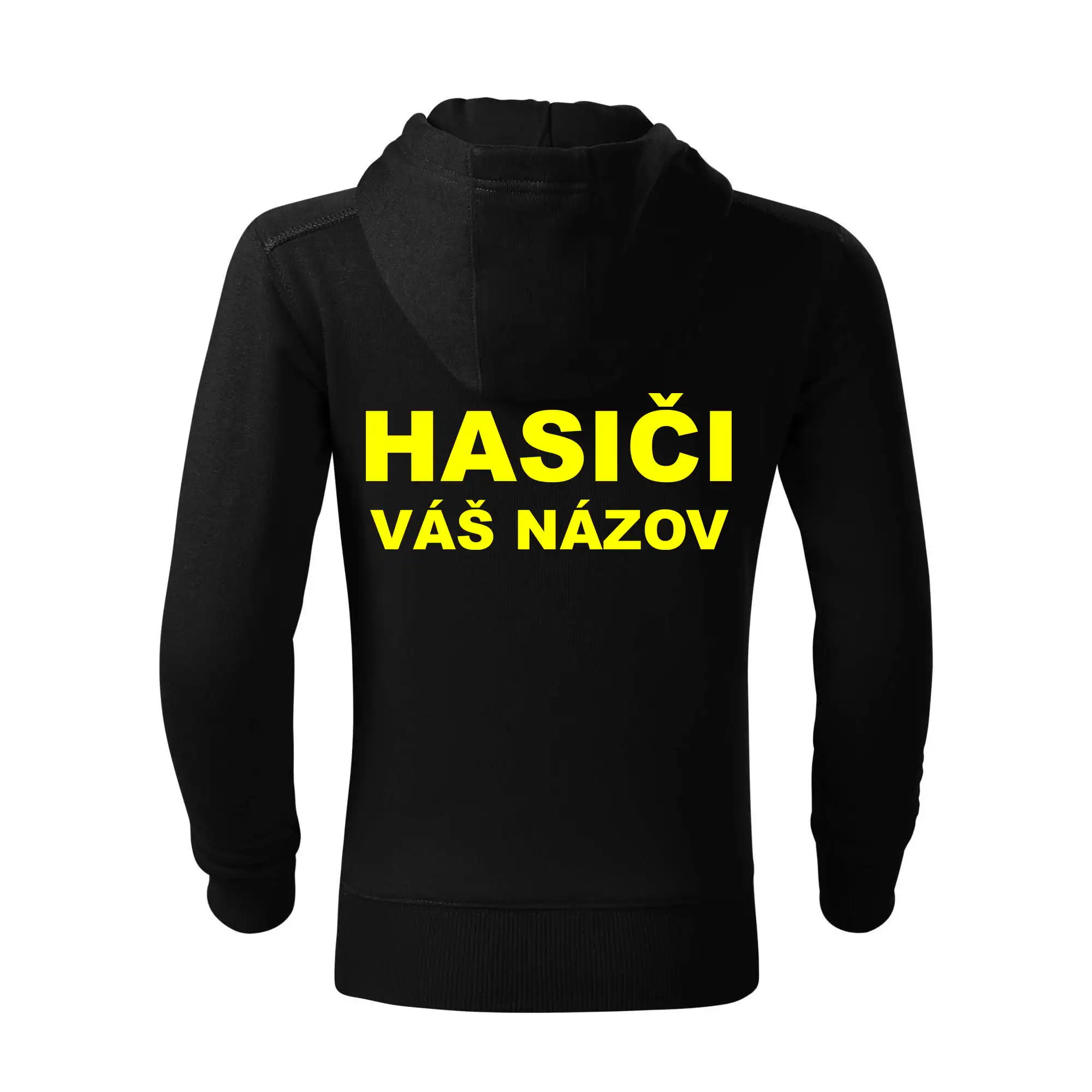 Hasiči - žltý nápis - váš názov zboru