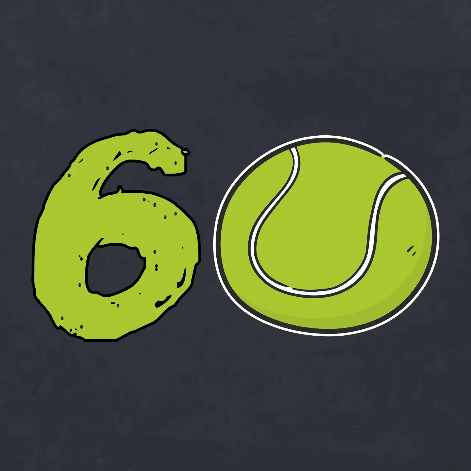 Tenis kulaté narozeniny 60
