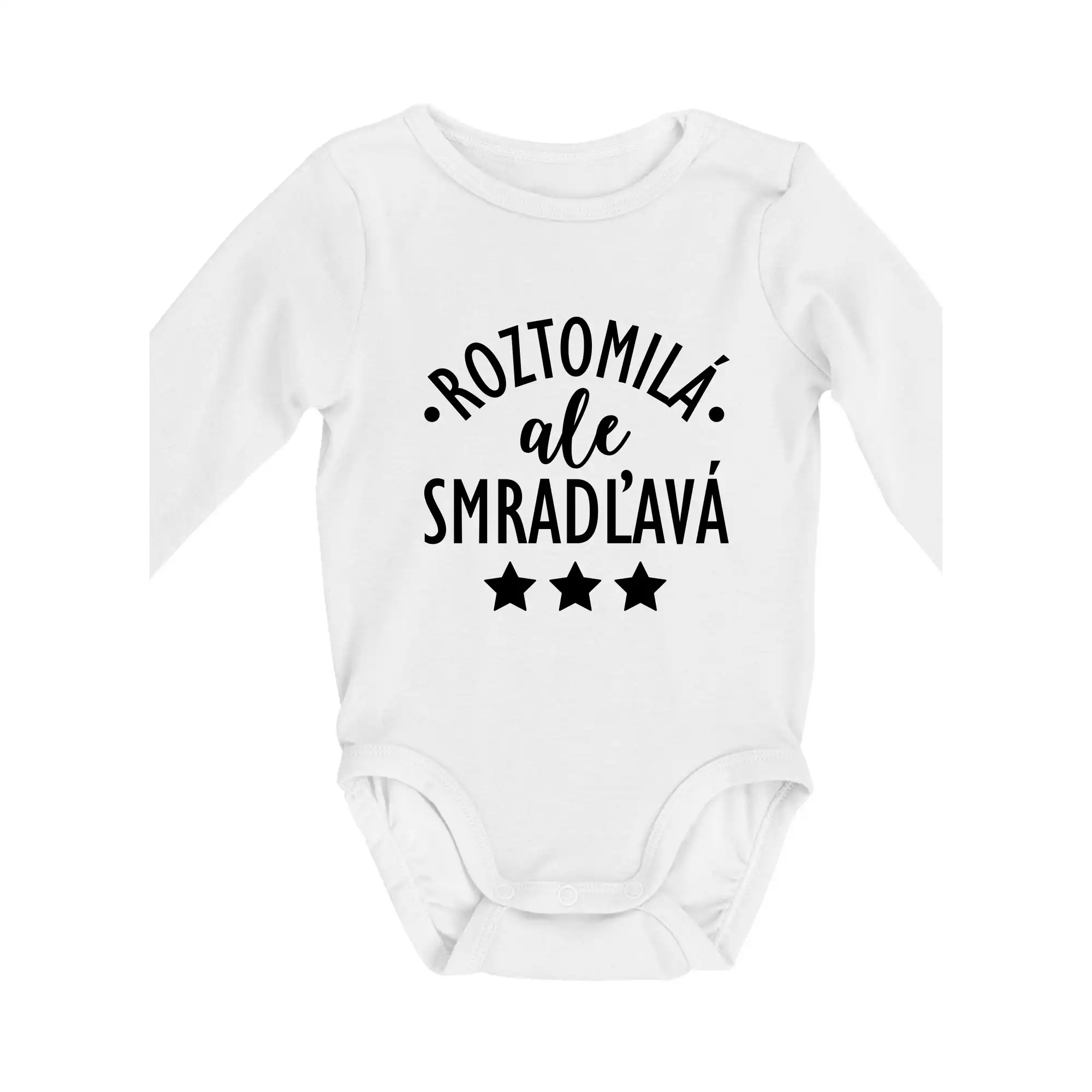 Roztomilá, ale smradľavá - Body dojčenské s dlhým rukávom