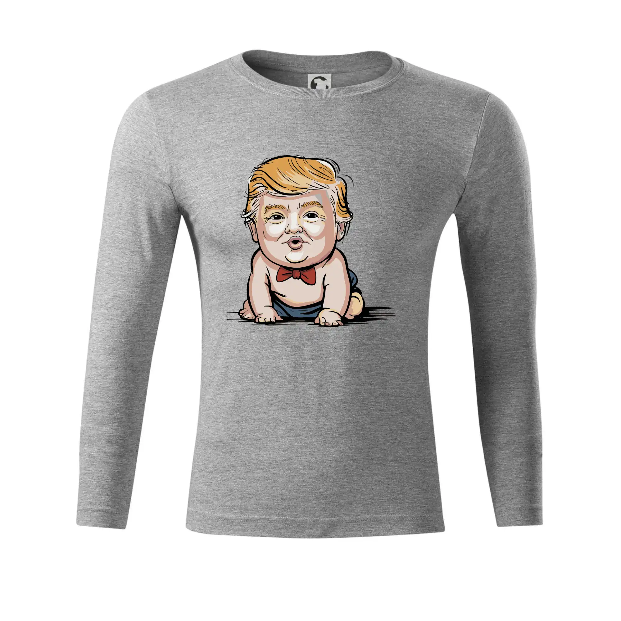 Politické tričká - Baby trump - Tričko Progress s dlhým rukávom