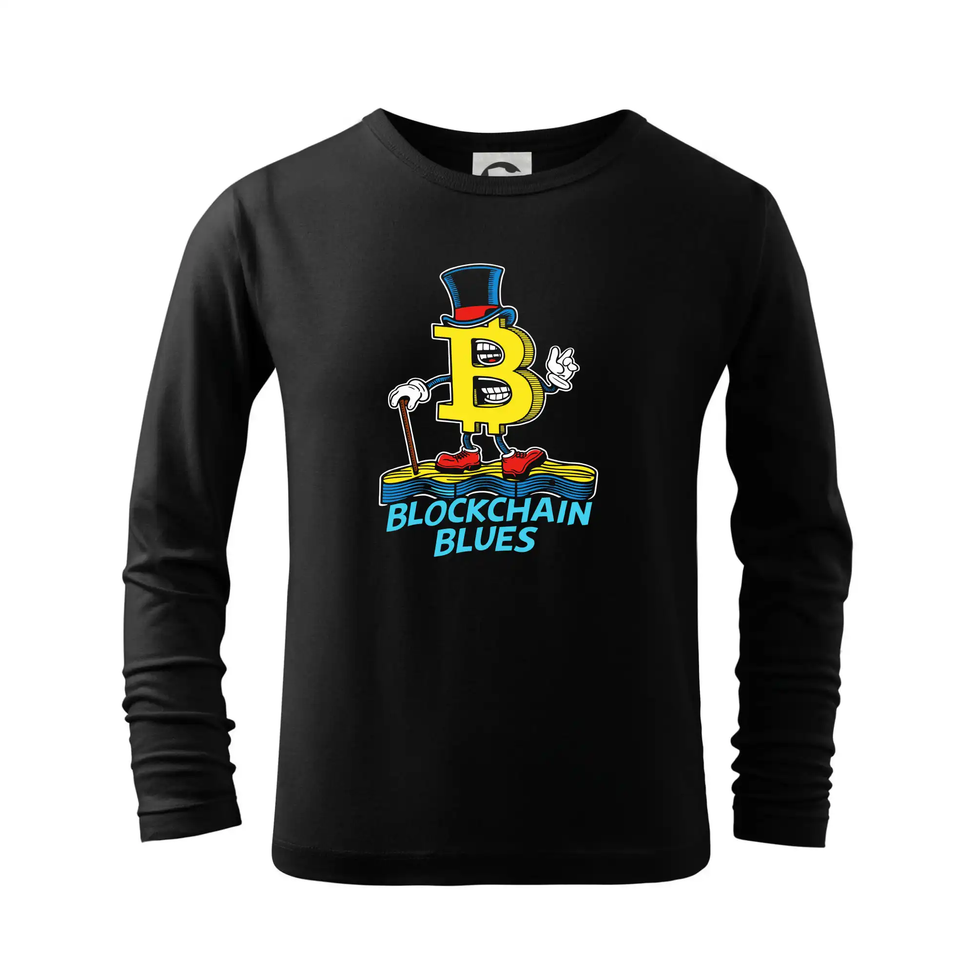 Blockchain Blues - Tričko detské Long Sleeve