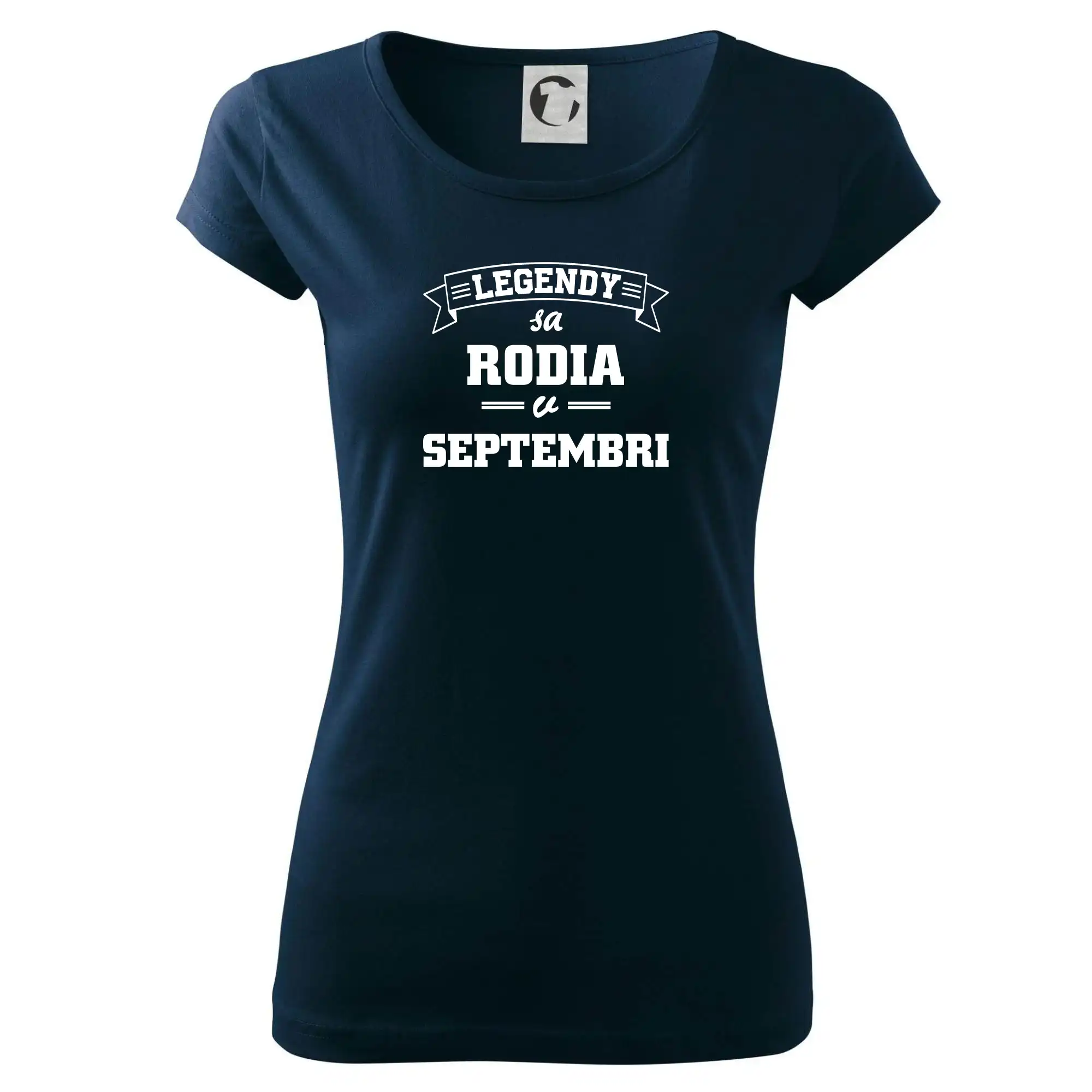 Tričká pre narodených v septembri - Legendy sa rodia v septembri - Dámske tričko Pure