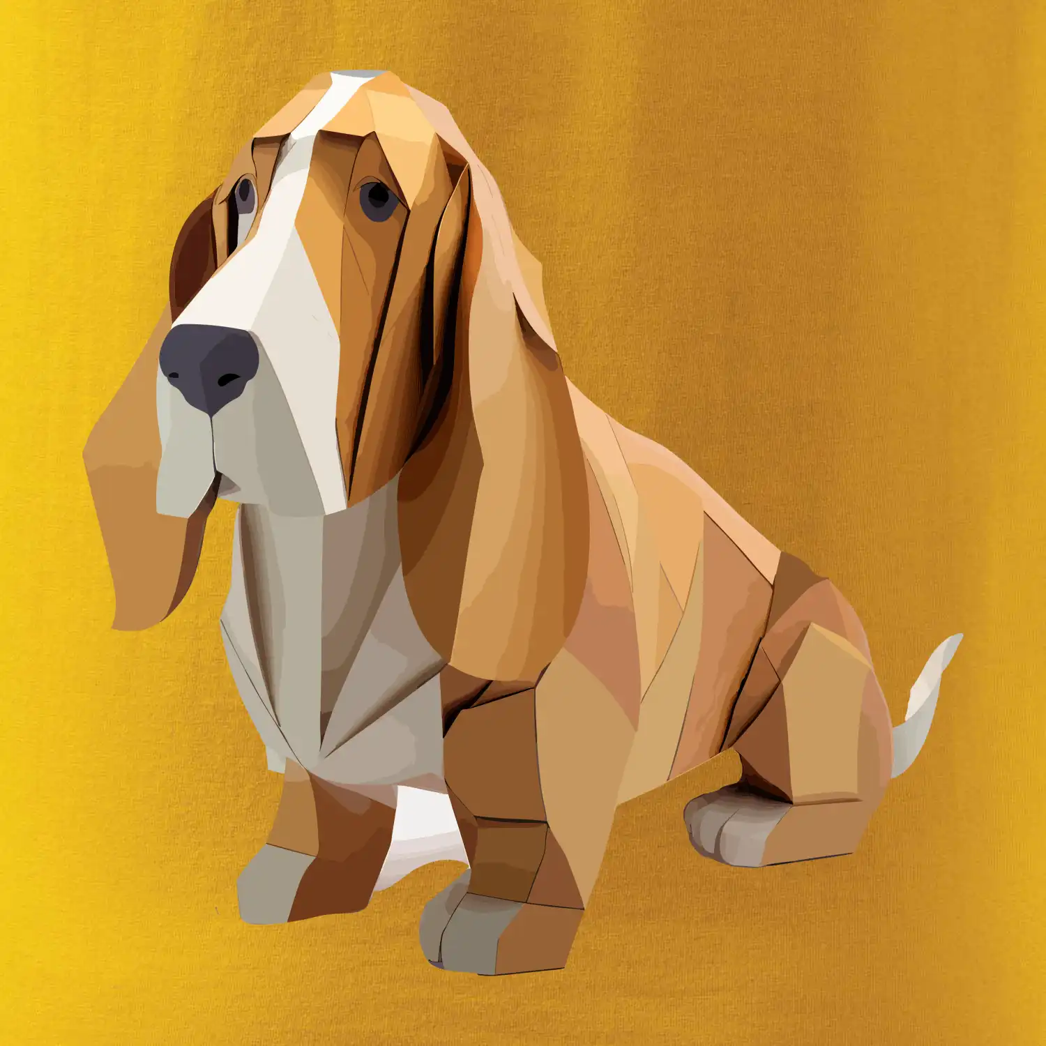 Baset slepený z papíru