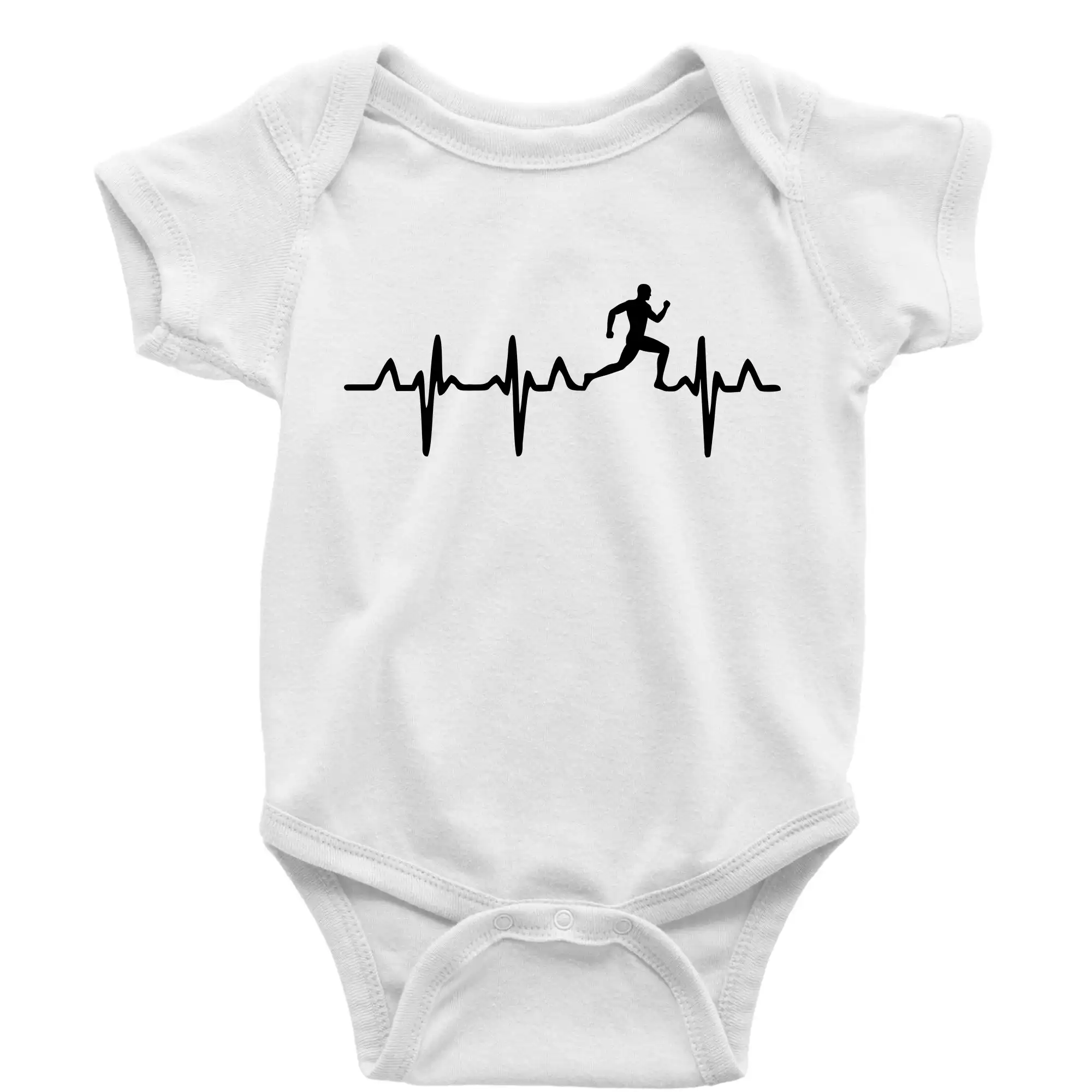 Tričká pre bežcov - EKG bežec - muž - Body dojčenské s krátkym rukávom