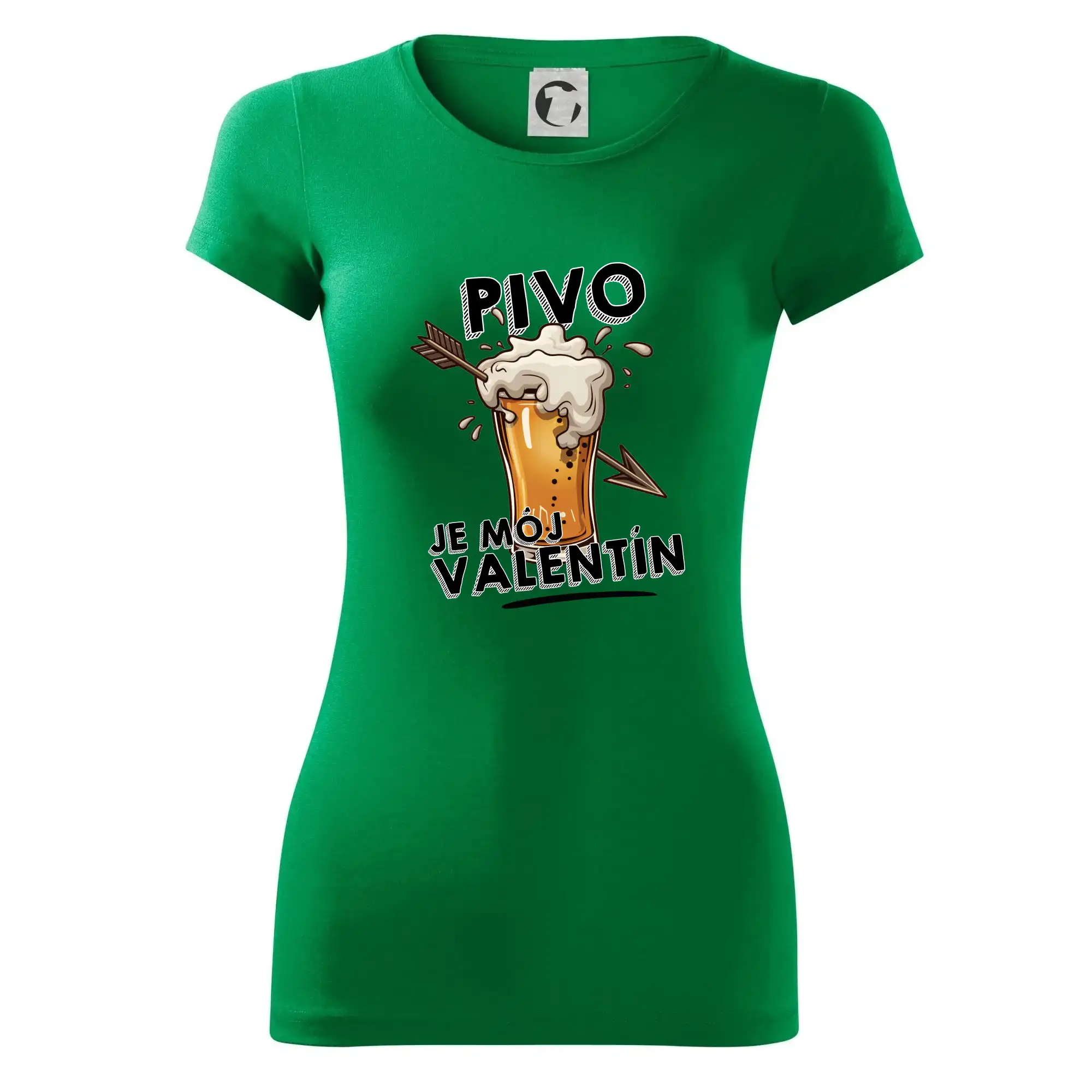 Tričká pre zamilovaných - Pivo je môj valentín - Dámske tričko Glance - Priliehavejší strih