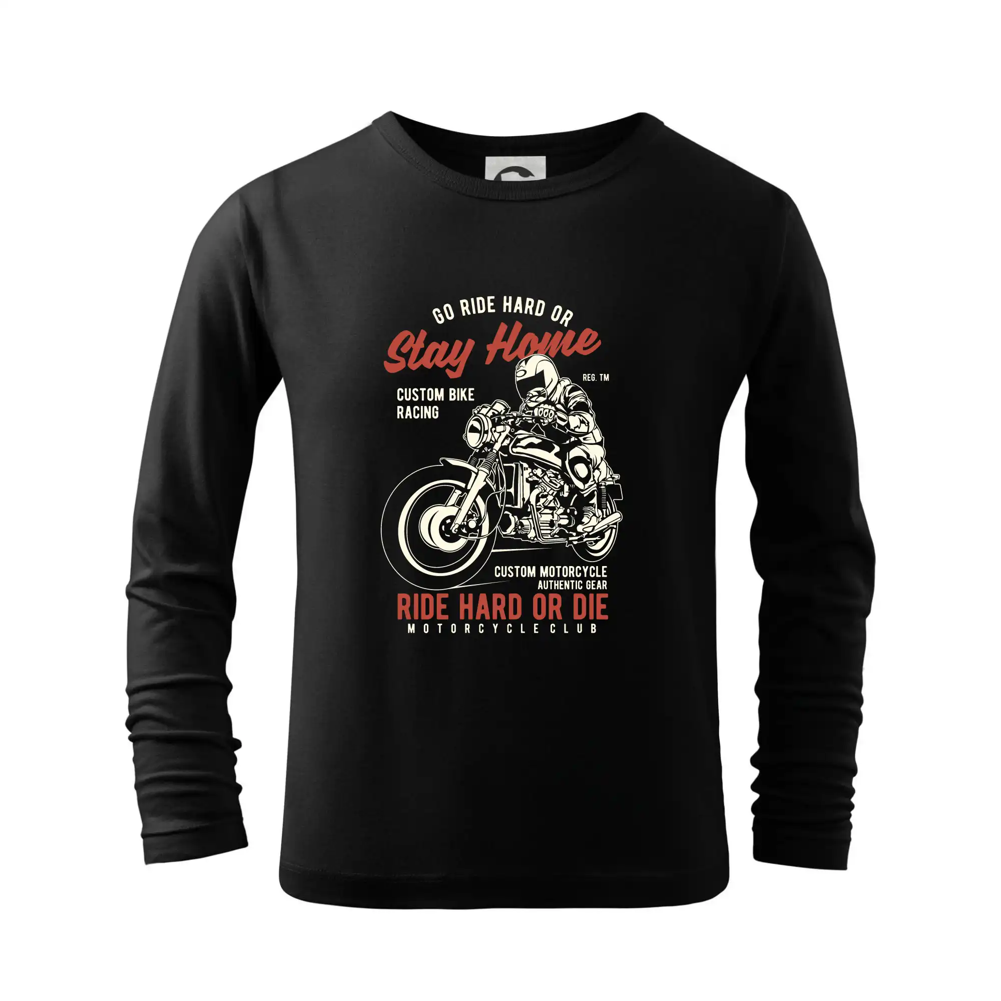 Tričká pre motorkárov¨ - Go Ride Hard - Tričko detské Long Sleeve