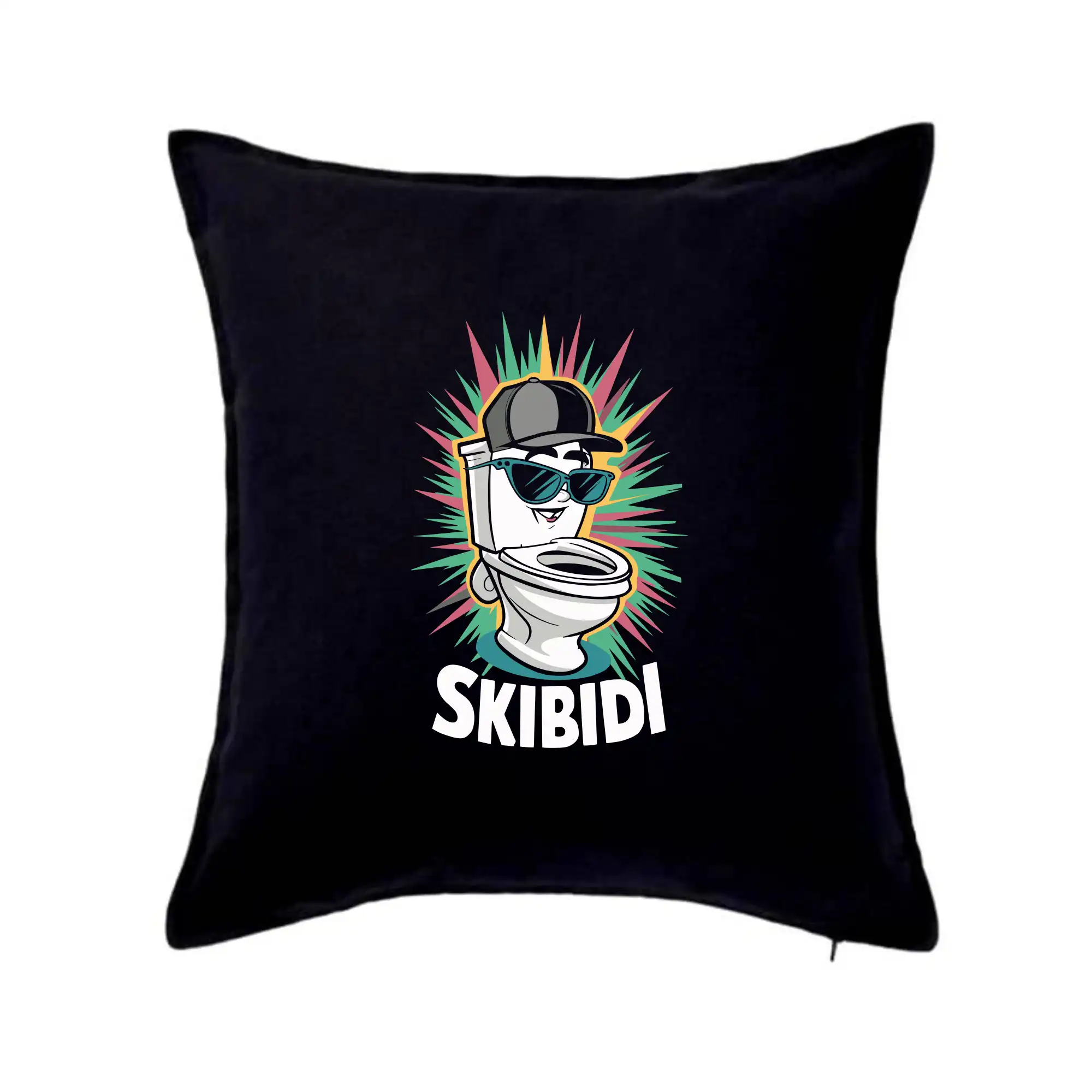 Tričká s motívmi ktoré frčia na internete - Skibidi thug - Vankúš 50x50