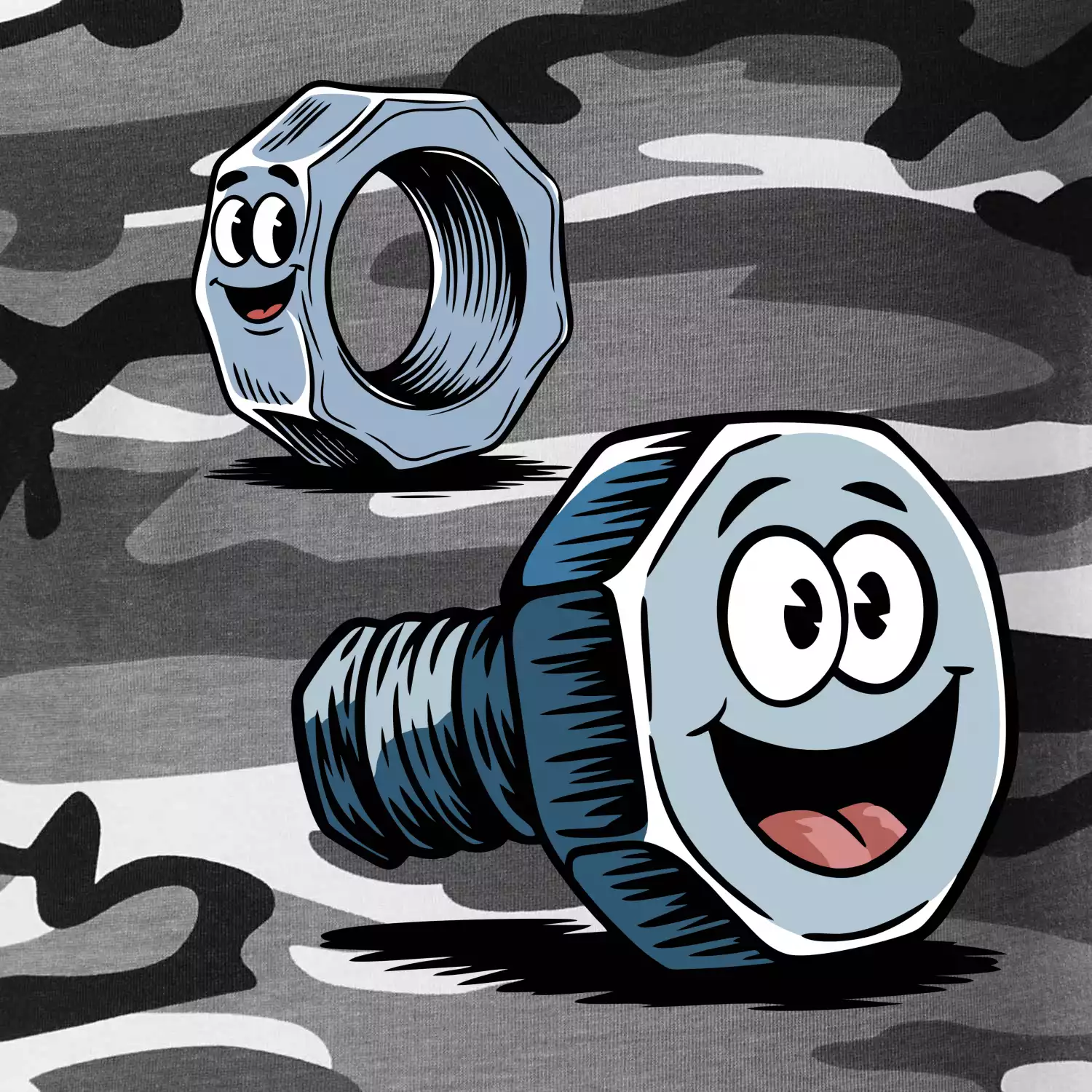 Parové triko - Šroub a matka