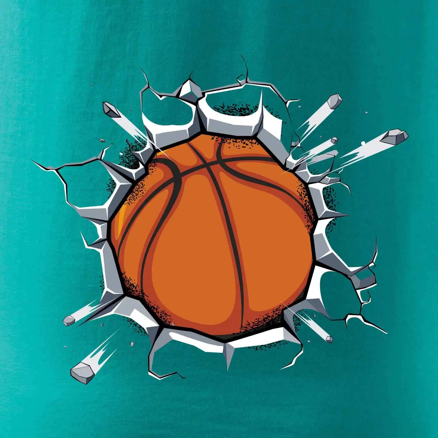 Basketbal míč v triku