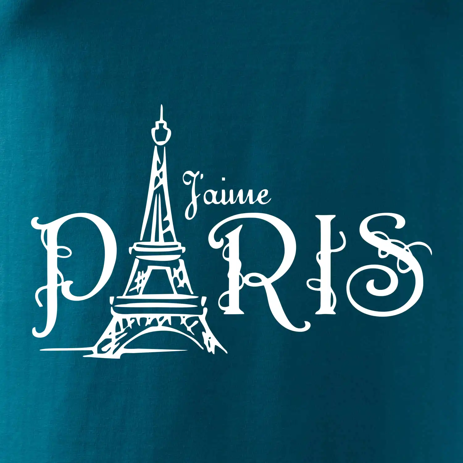 Paris nápis Eiffelovka rovný